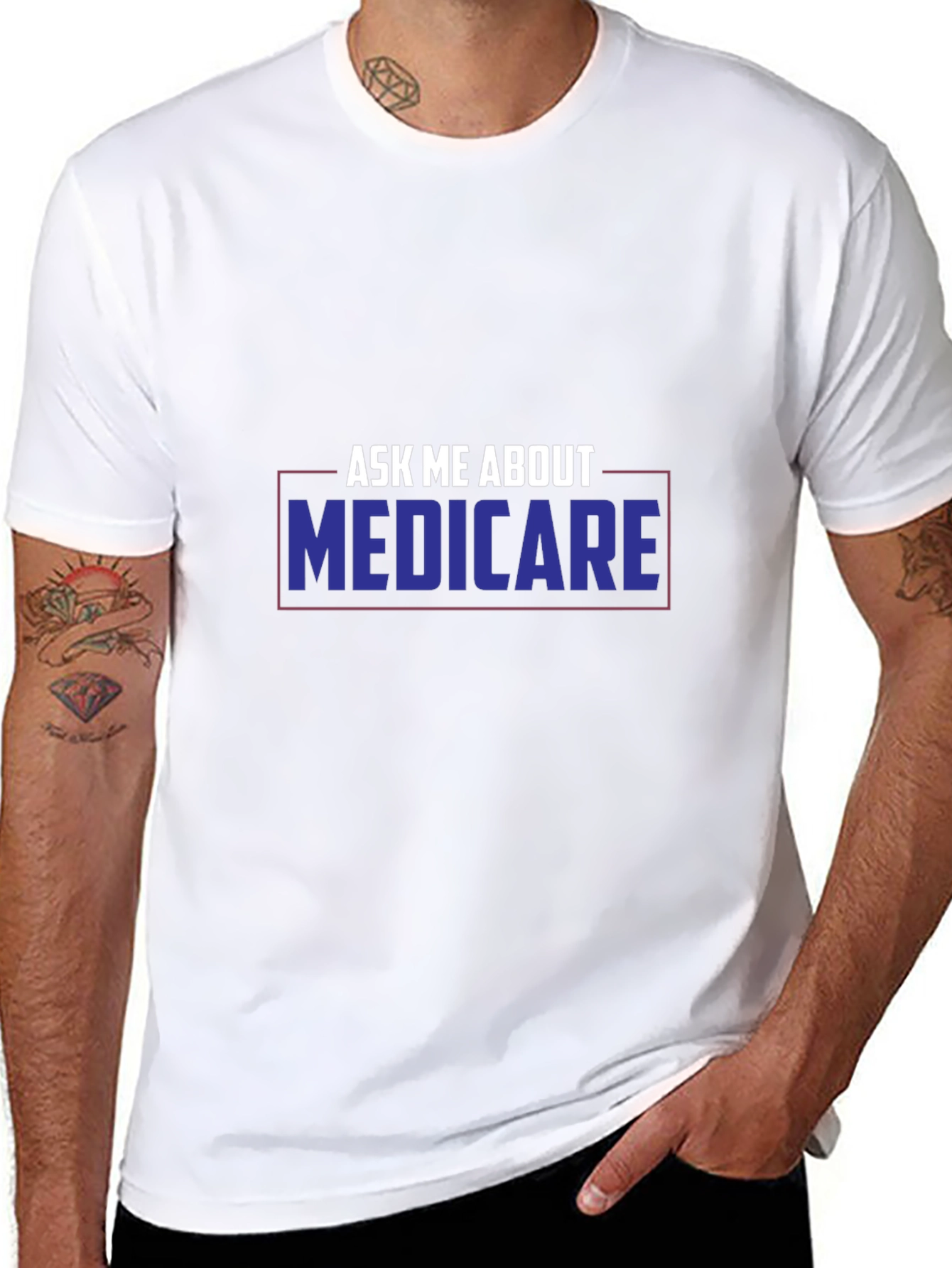 Ask Me About Medicare T-Shirt Funny Health Insurance Tee