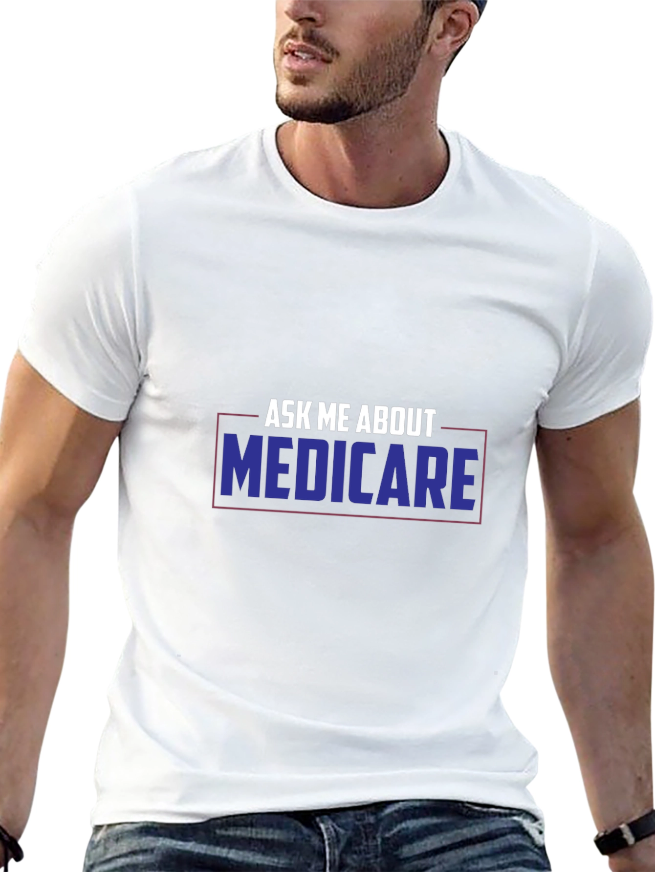 Ask Me About Medicare T-Shirt Funny Health Insurance Tee