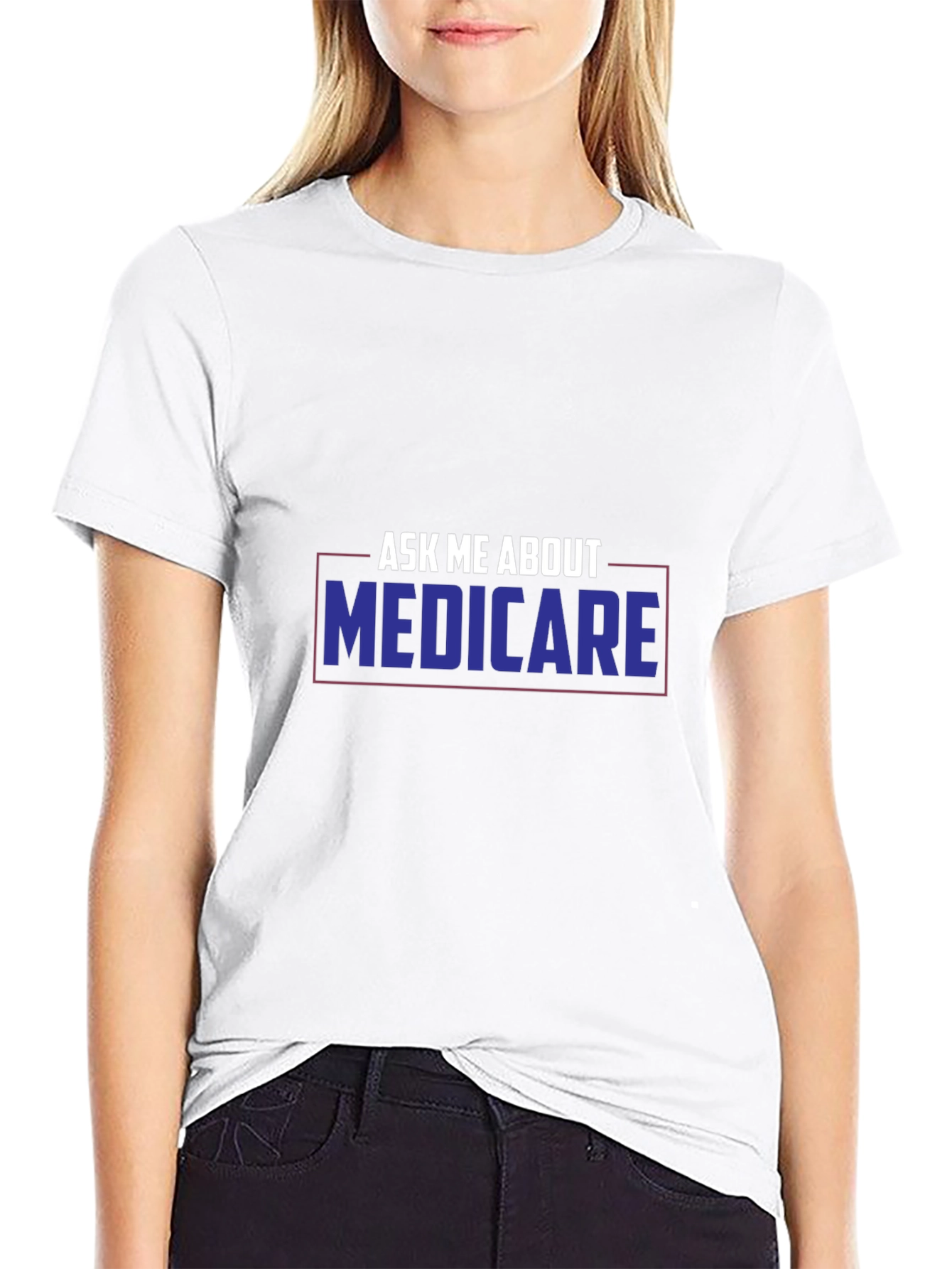Ask Me About Medicare T-Shirt Funny Health Insurance Tee