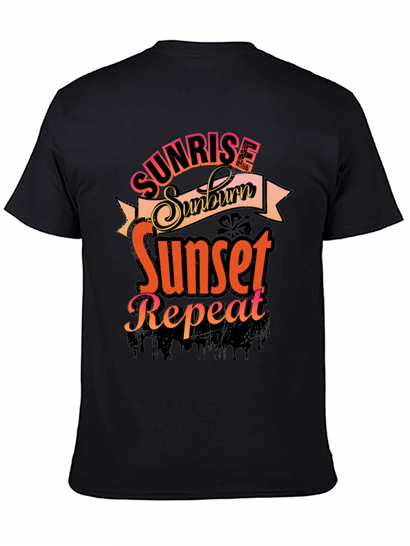 Sunrise Sunburn Sunset Repeat Graphic Tee