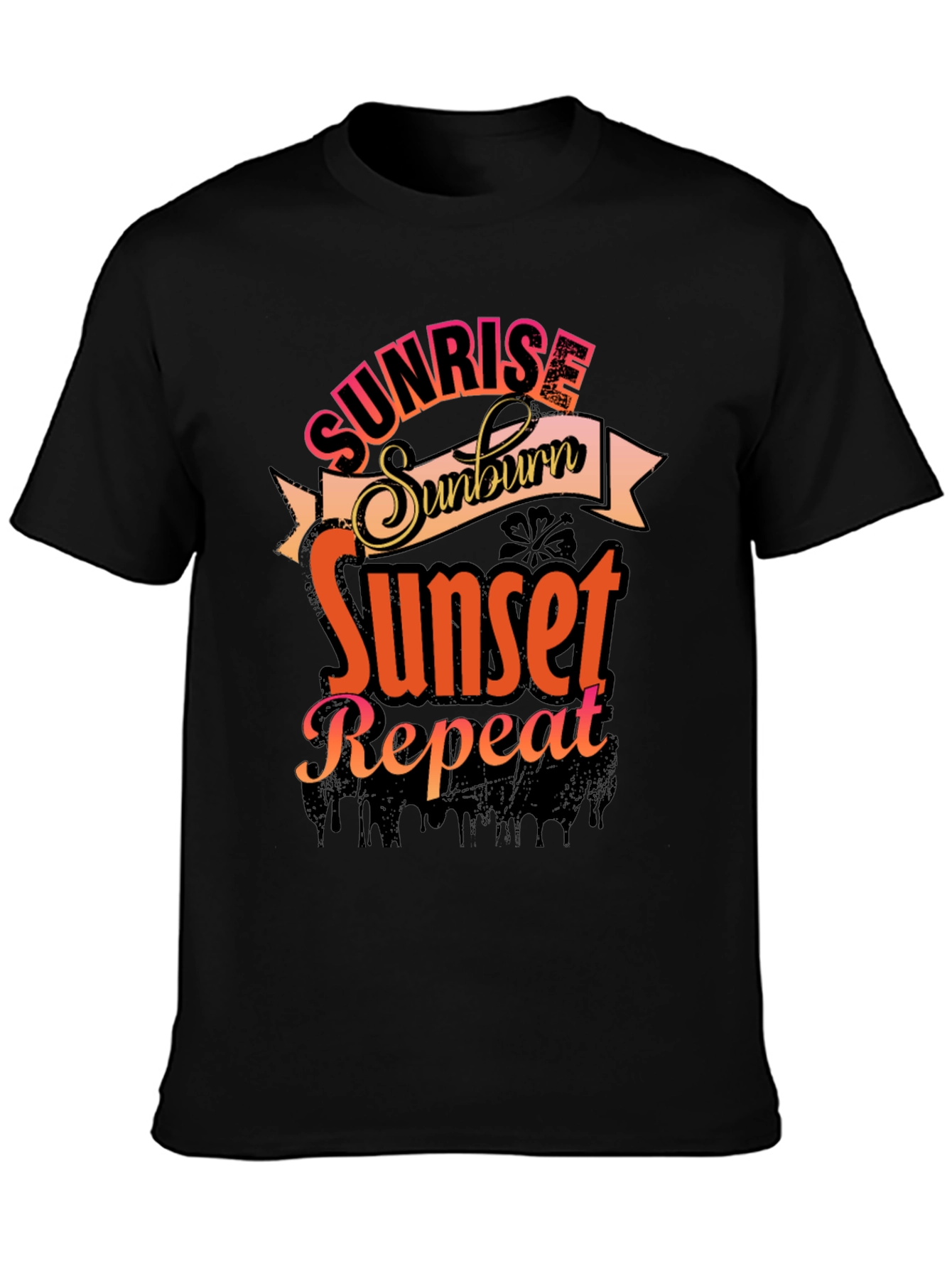 Sunrise Sunburn Sunset Repeat Graphic Tee