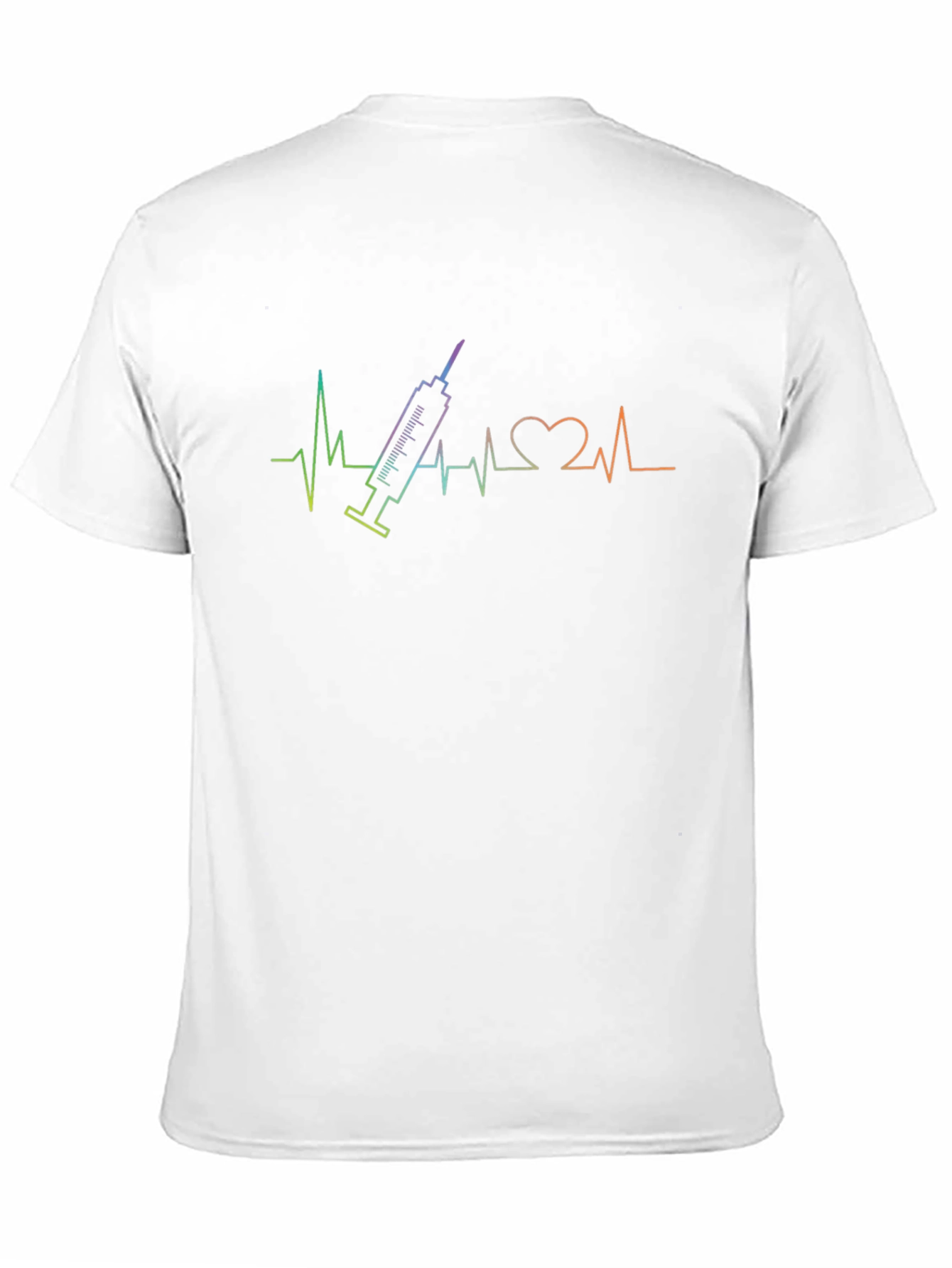 Vaccine Heartbeat Graphic Tee - Black