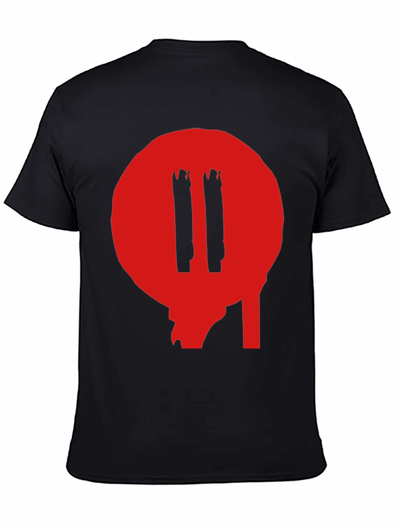 Black T-Shirt with Red Graphic