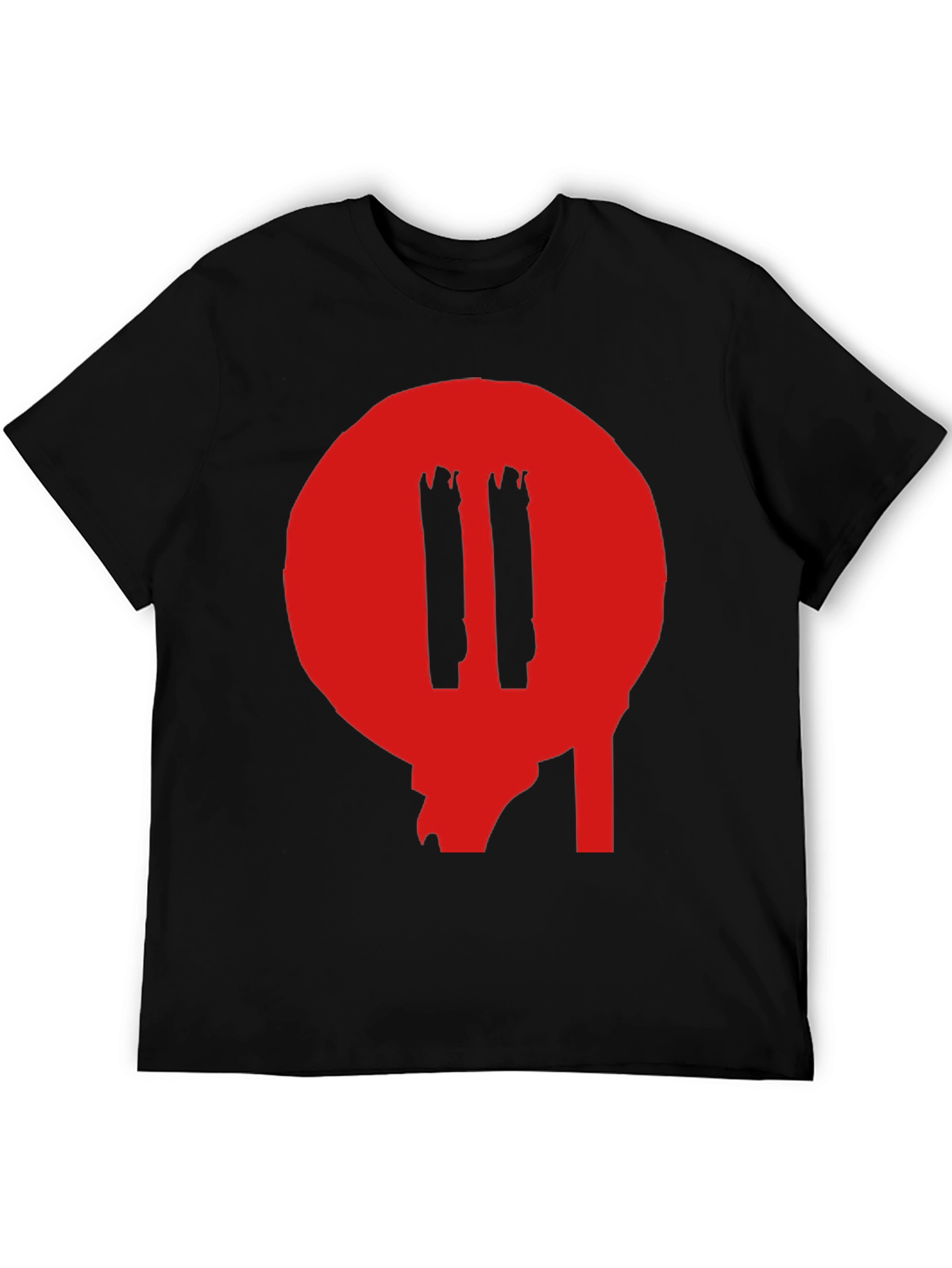 Black T-Shirt with Red Graphic