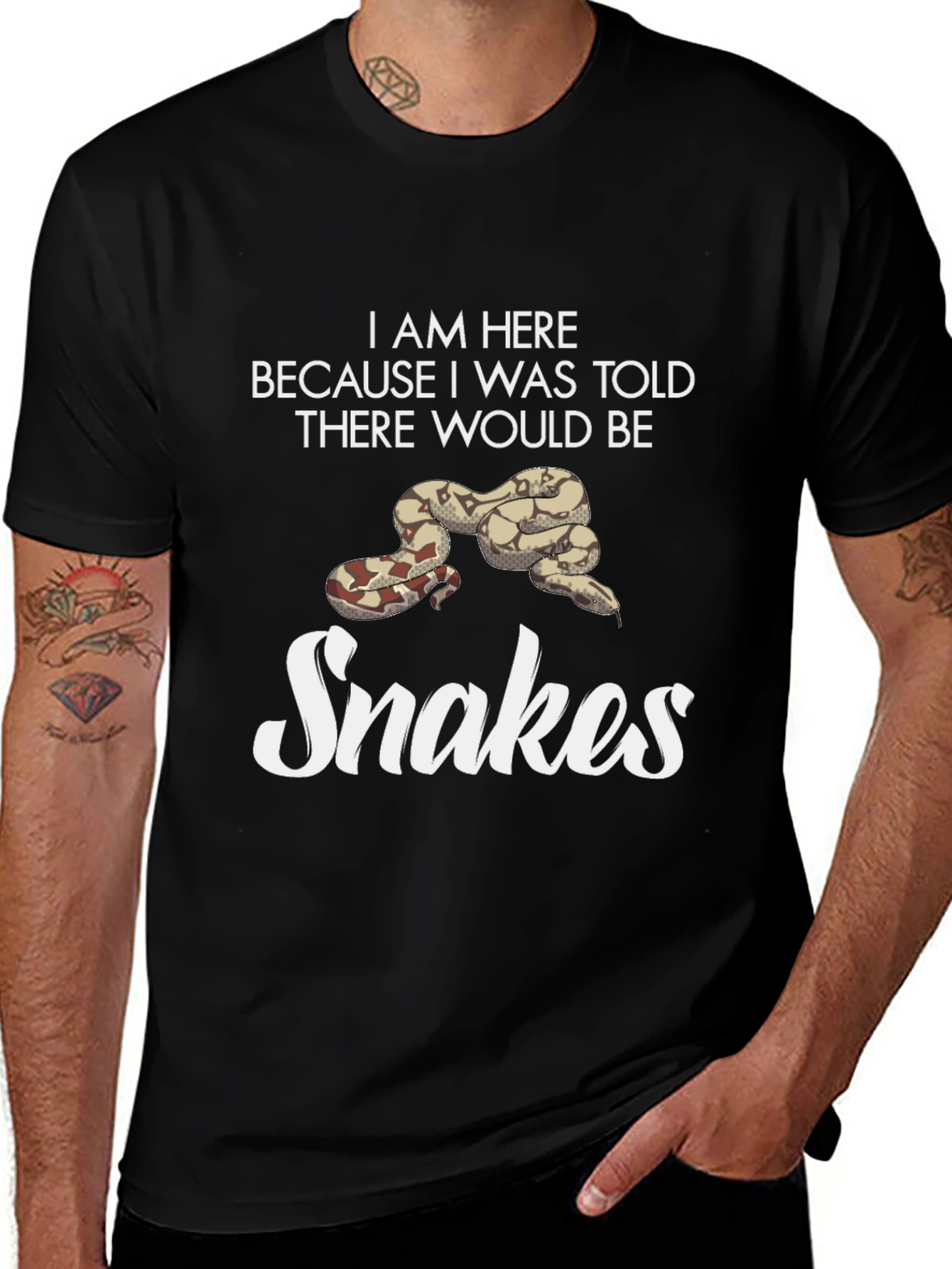 I Am Here For Snakes T-Shirt