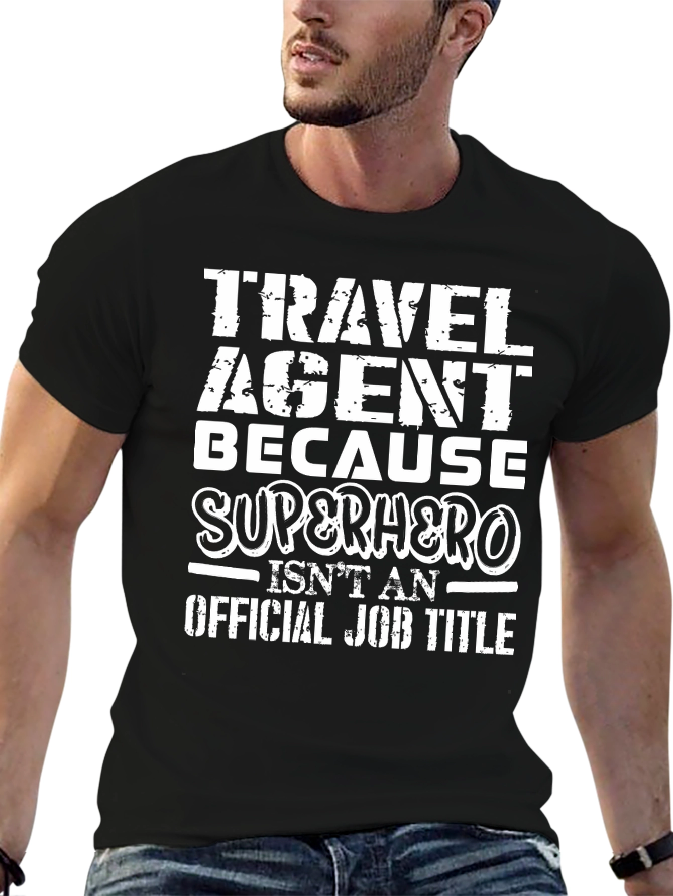 Travel Agent Superhero Funny T-Shirt