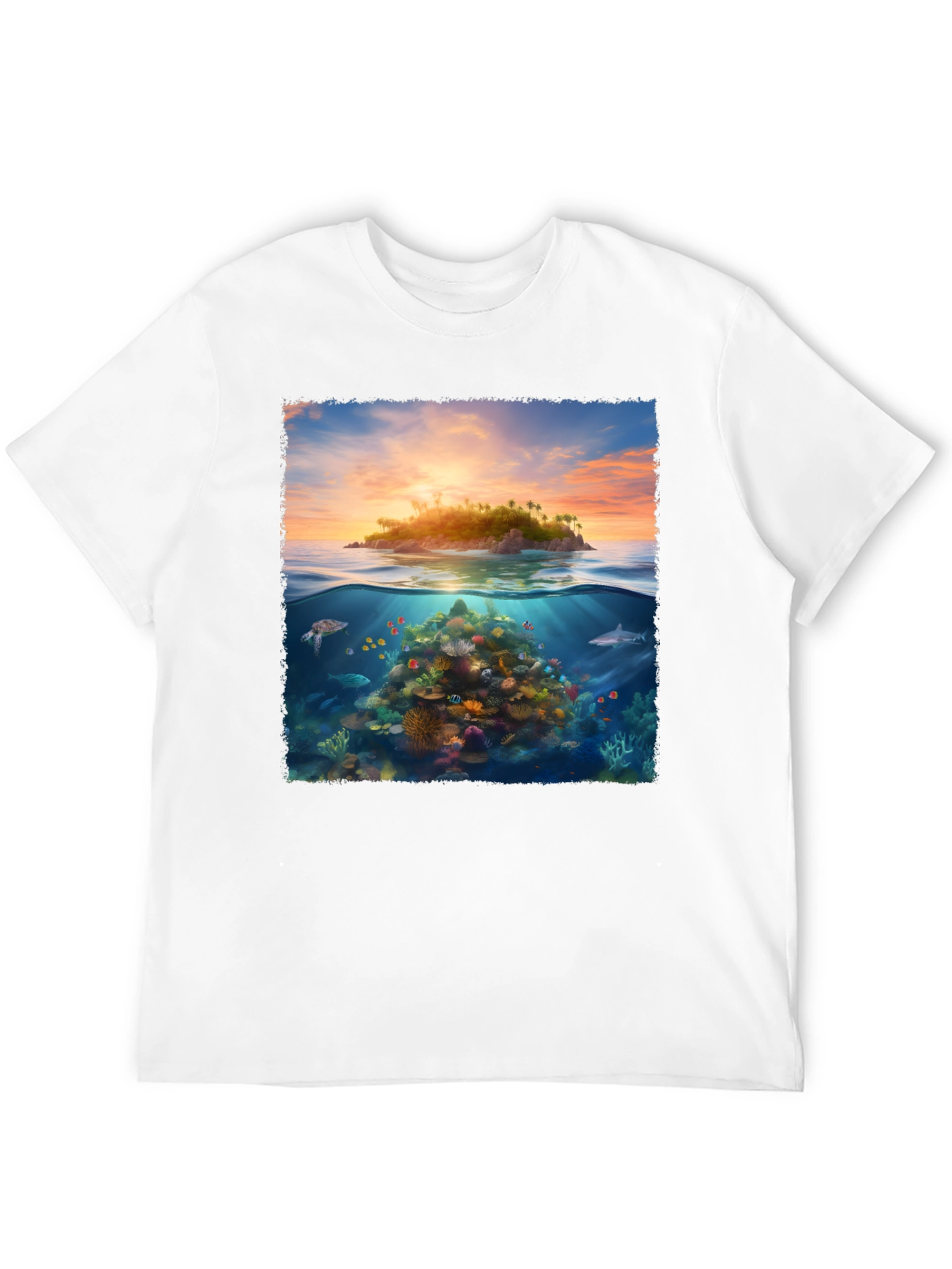 Tropical Island Reef Graphic Tee