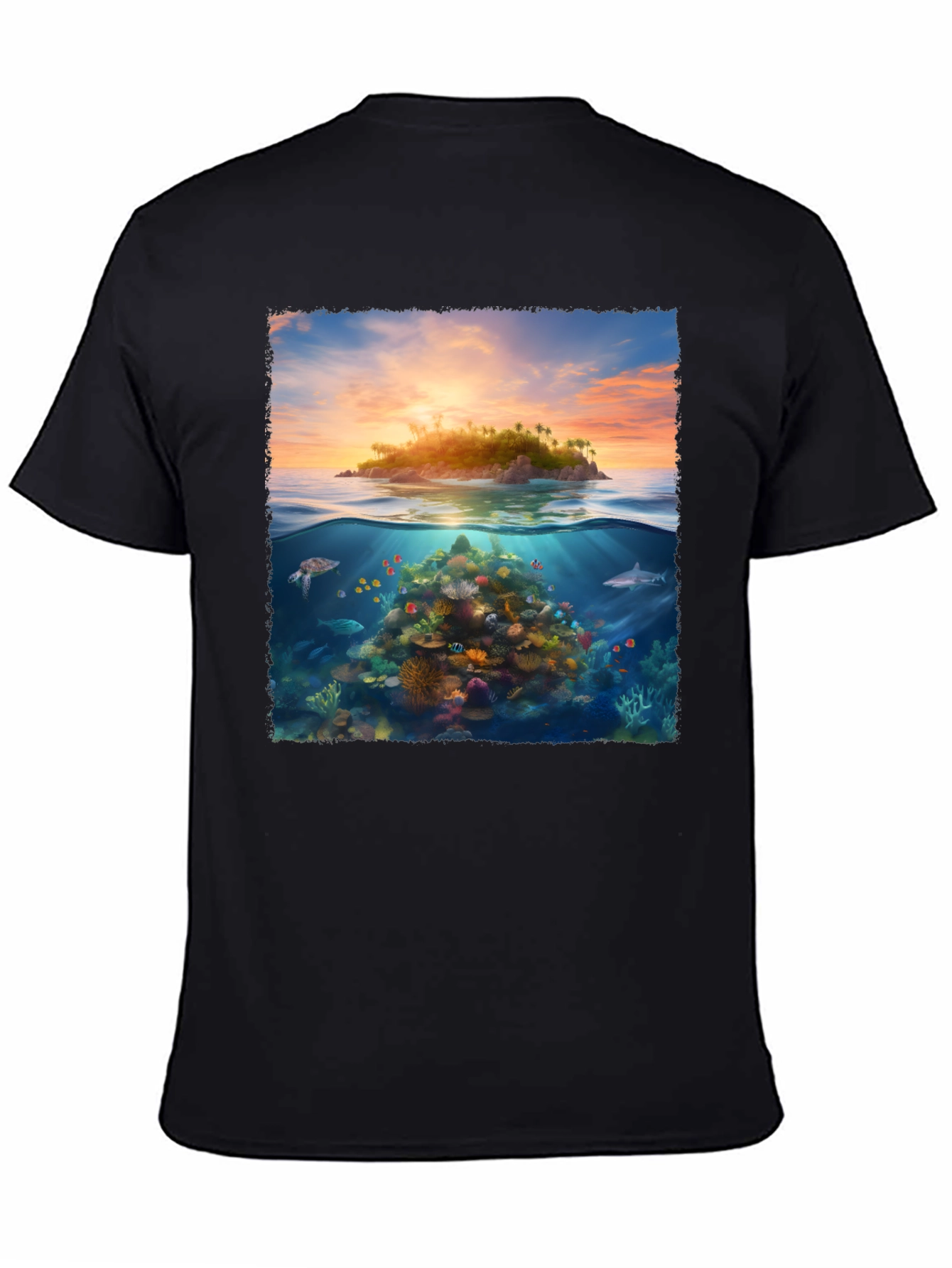 Tropical Island Reef Graphic Tee