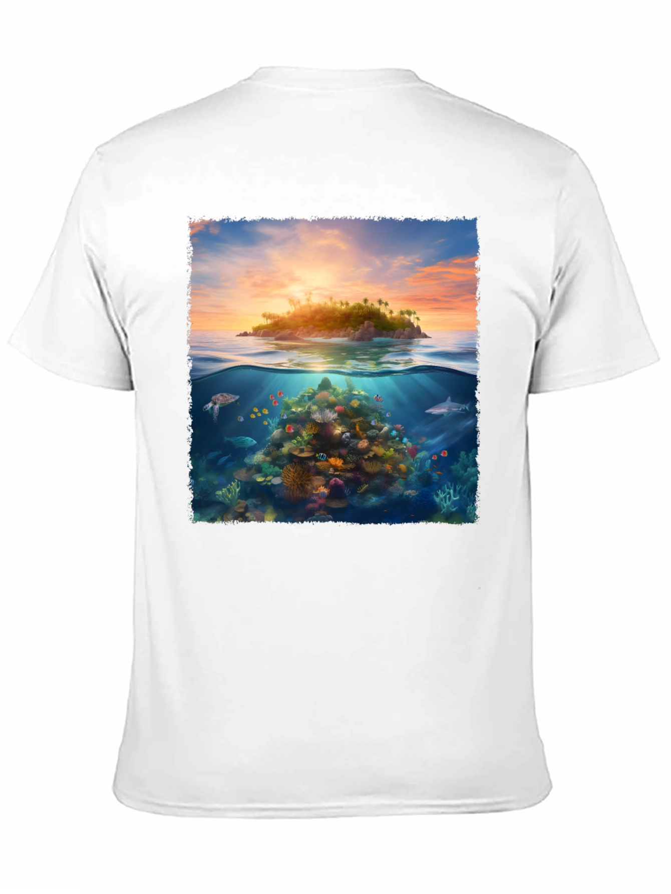 Tropical Island Reef Graphic Tee