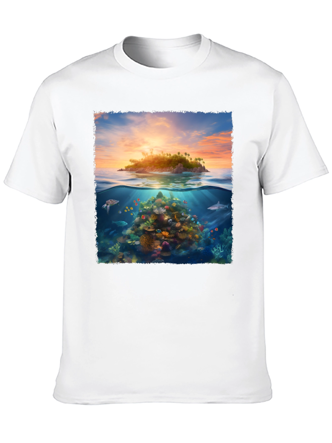 Tropical Island Reef Graphic Tee