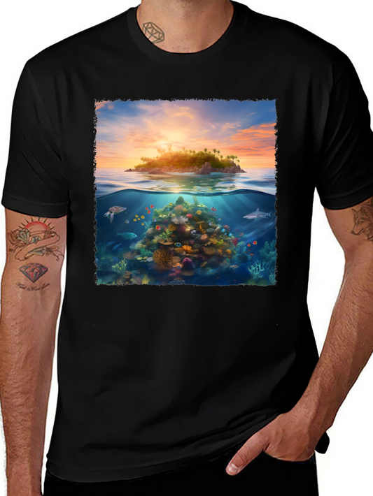 Tropical Island Reef Graphic Tee