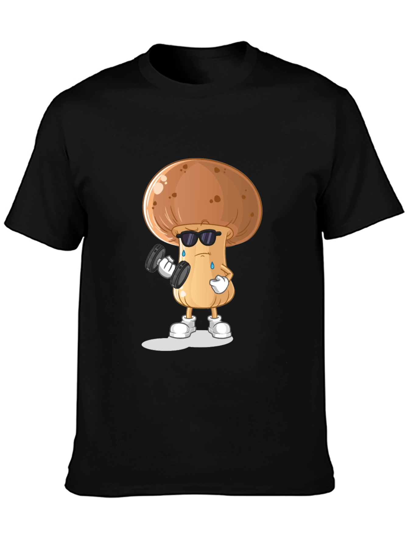 Mushroom Gym Black T-shirt