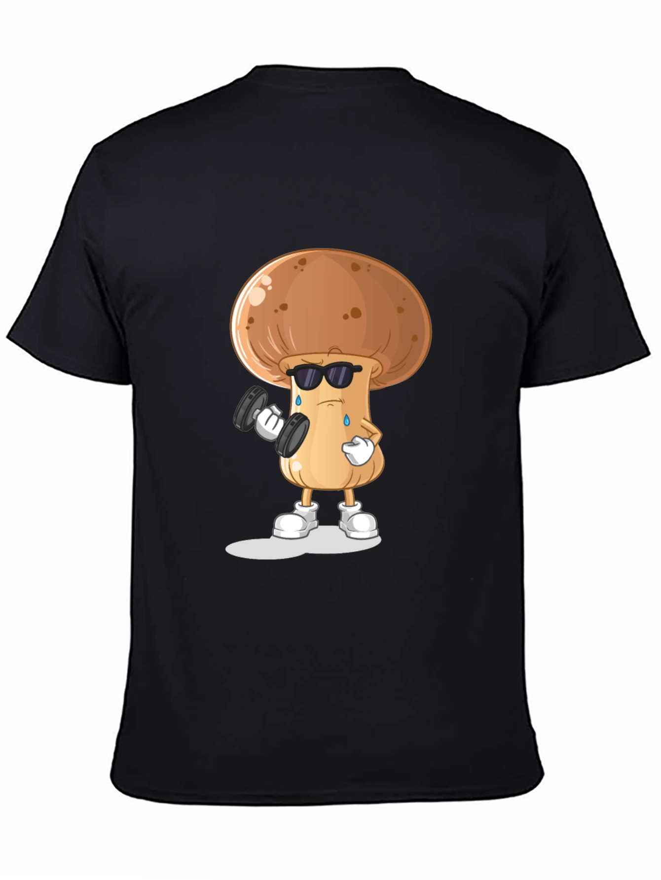 Mushroom Gym Black T-shirt