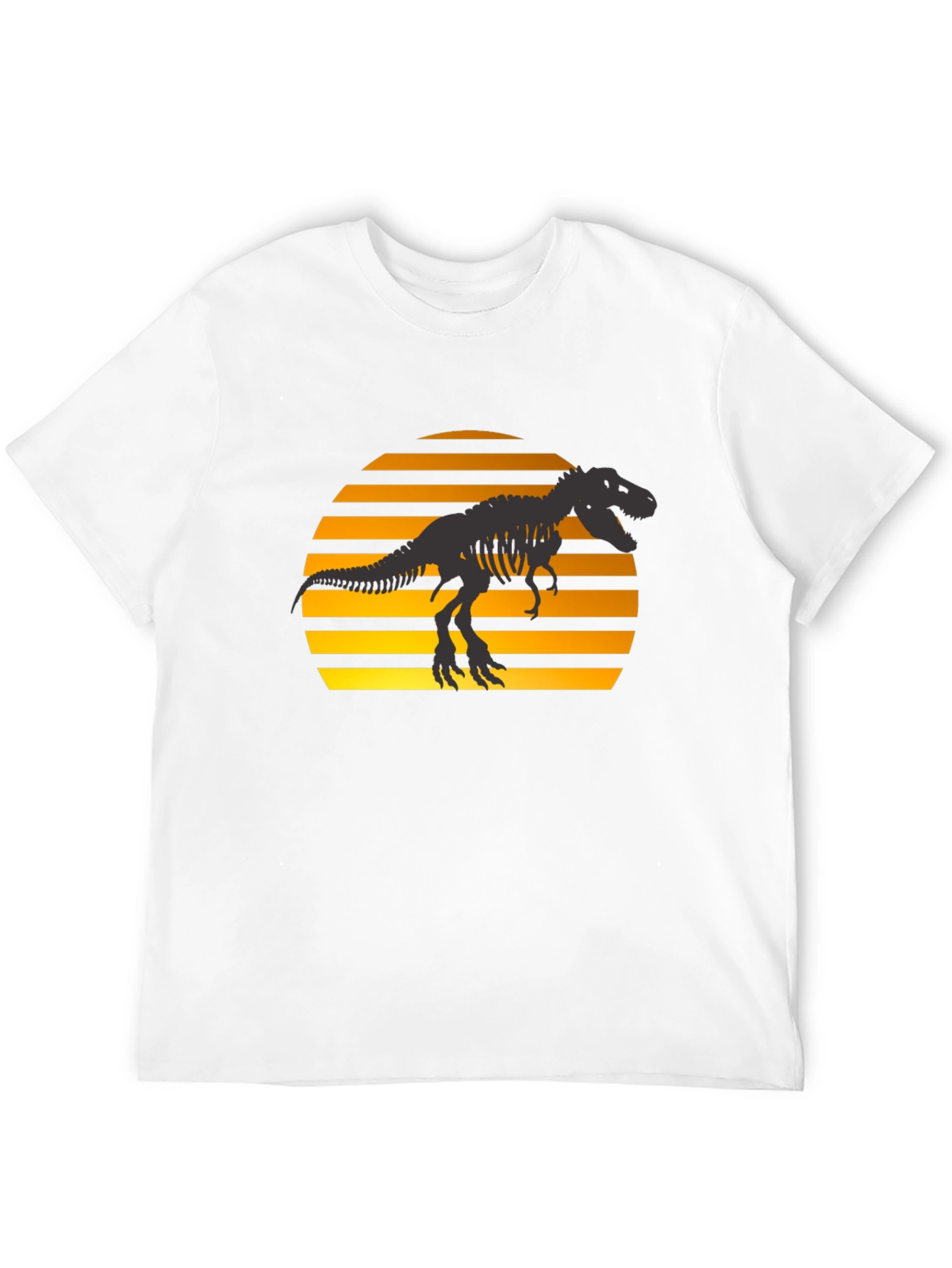 Dino Sunset T-Shirt - Black Graphic Tee