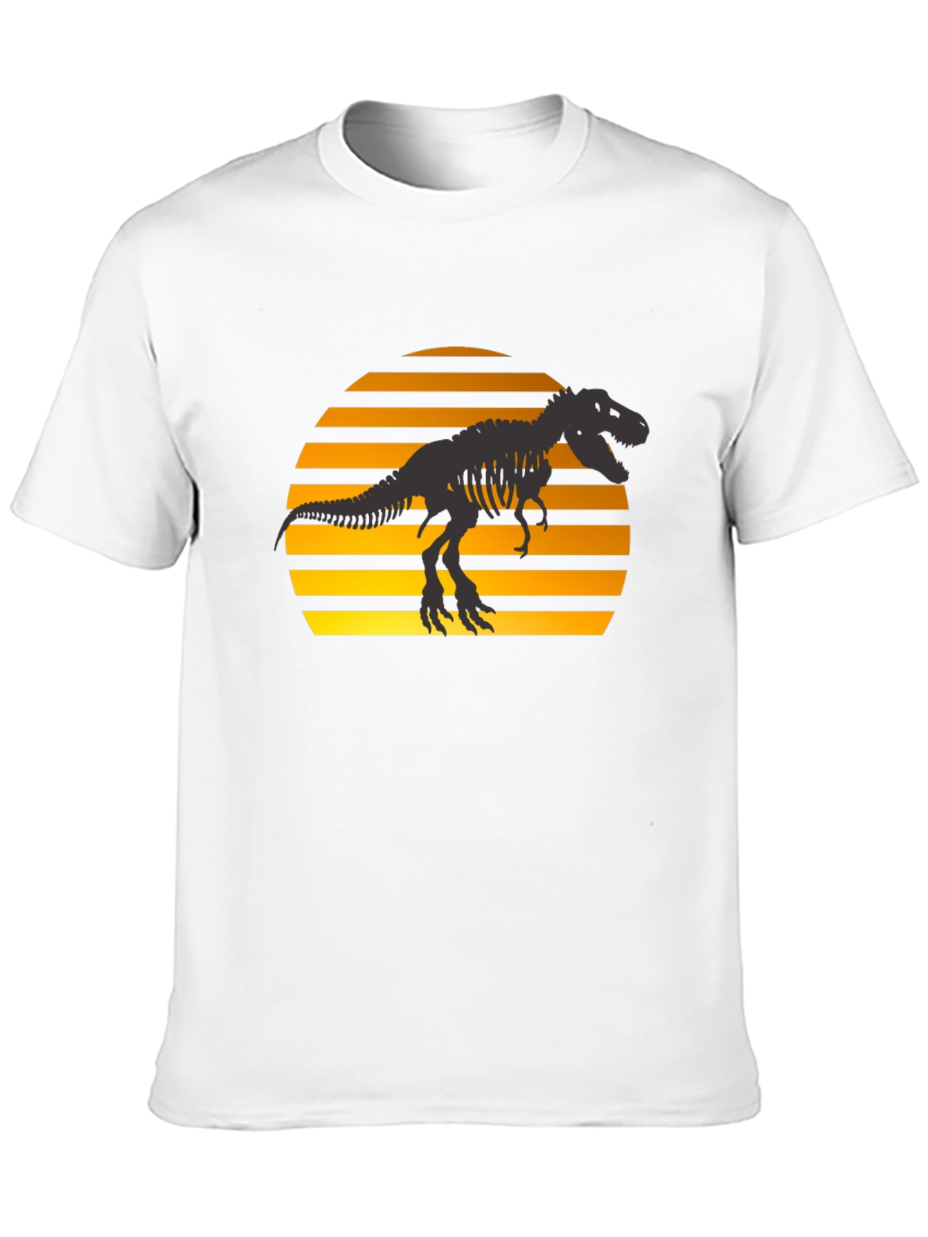 Dino Sunset T-Shirt - Black Graphic Tee