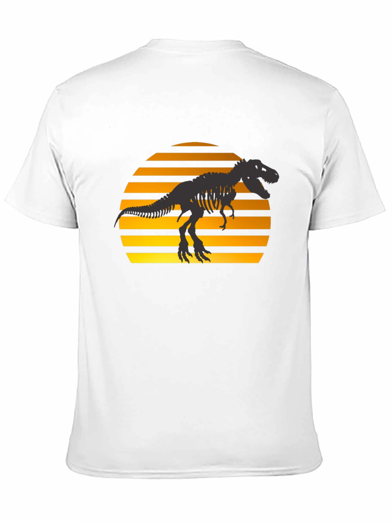 Dino Sunset T-Shirt - Black Graphic Tee