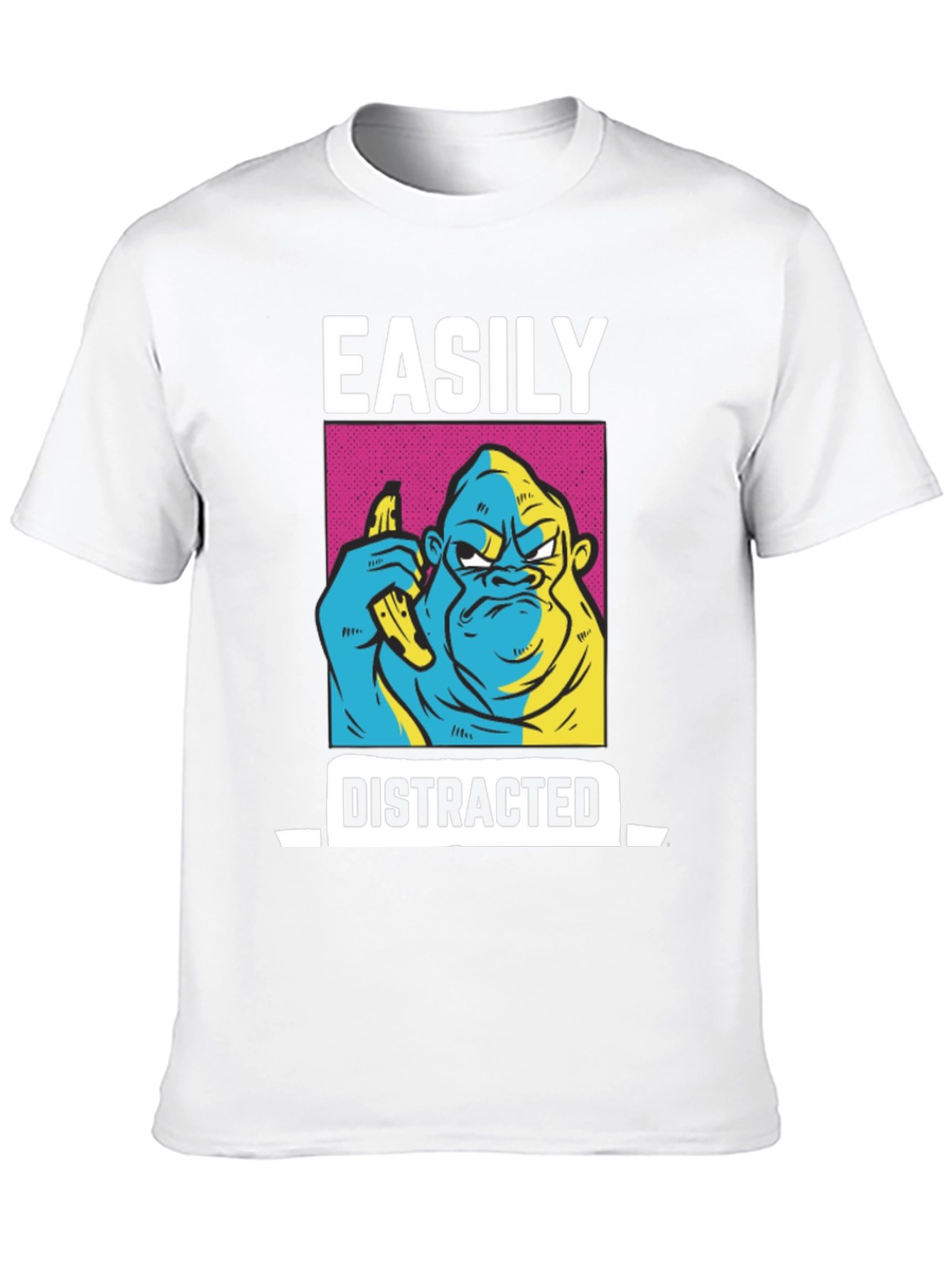 Easily Distracted Gorilla Graphic Tee