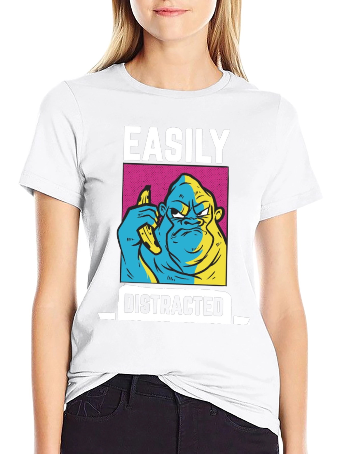 Easily Distracted Gorilla Graphic Tee