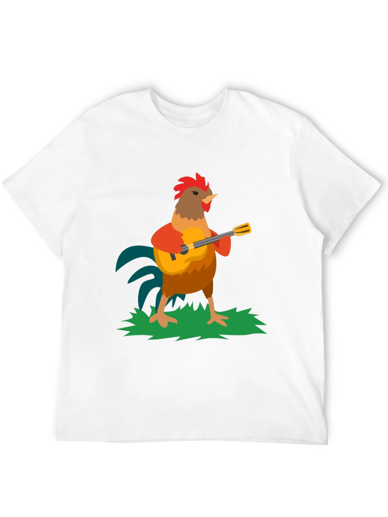 Rooster Musician Graphic Tee