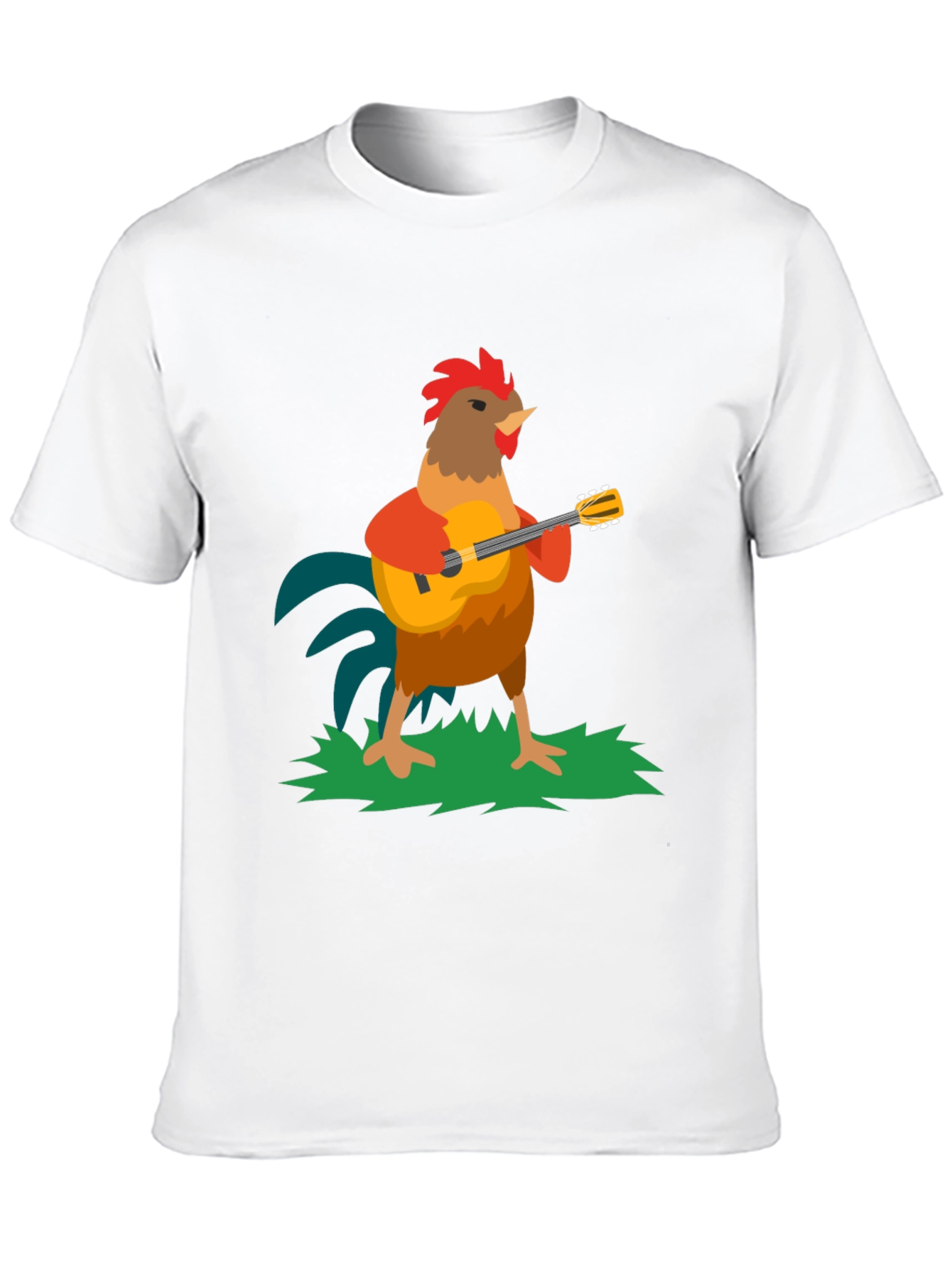 Rooster Musician Graphic Tee