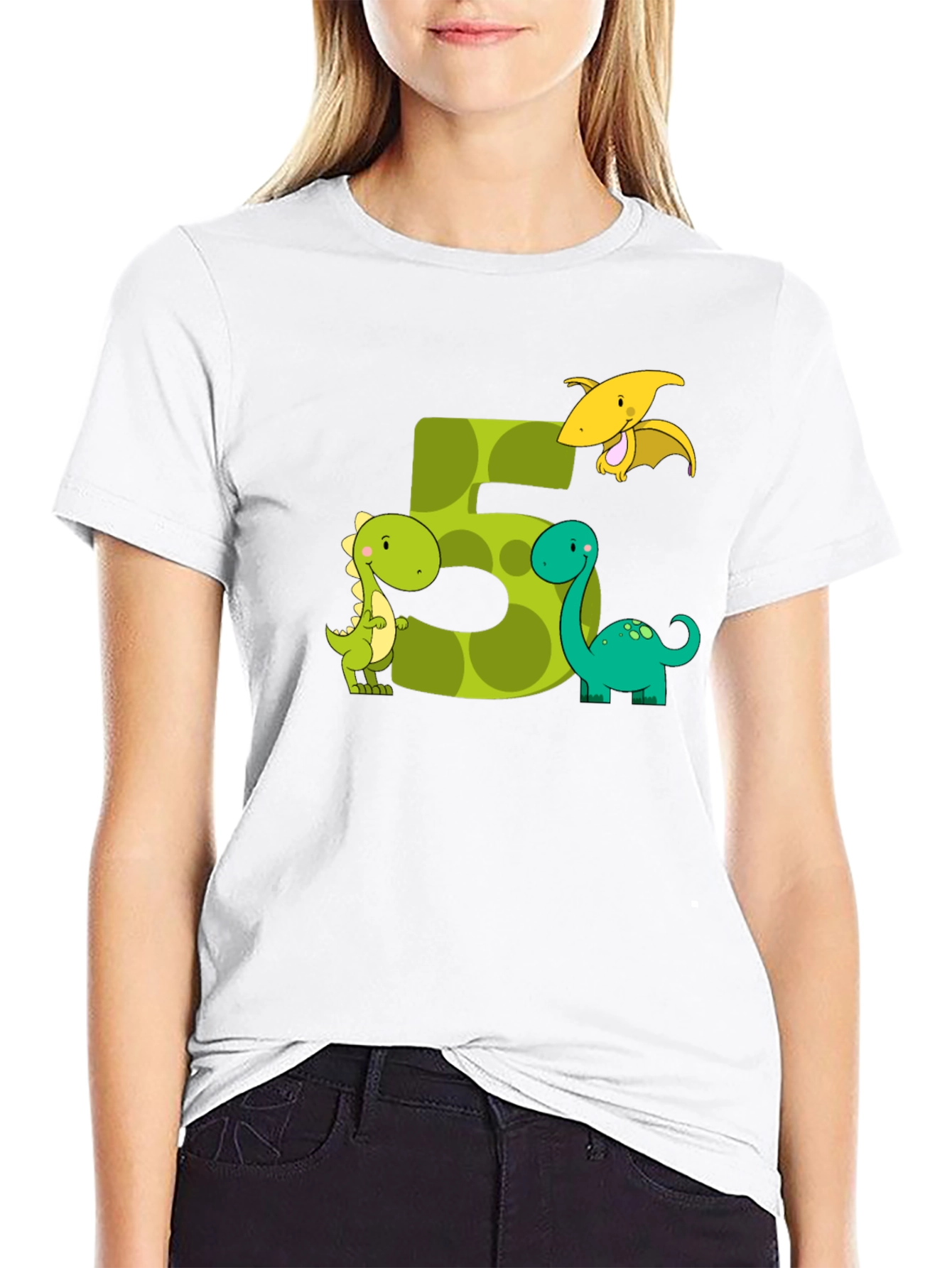 Dinosaur Birthday Number 5 T-Shirt