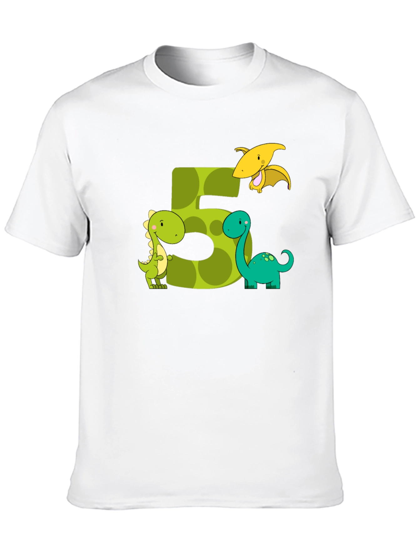 Dinosaur Birthday Number 5 T-Shirt