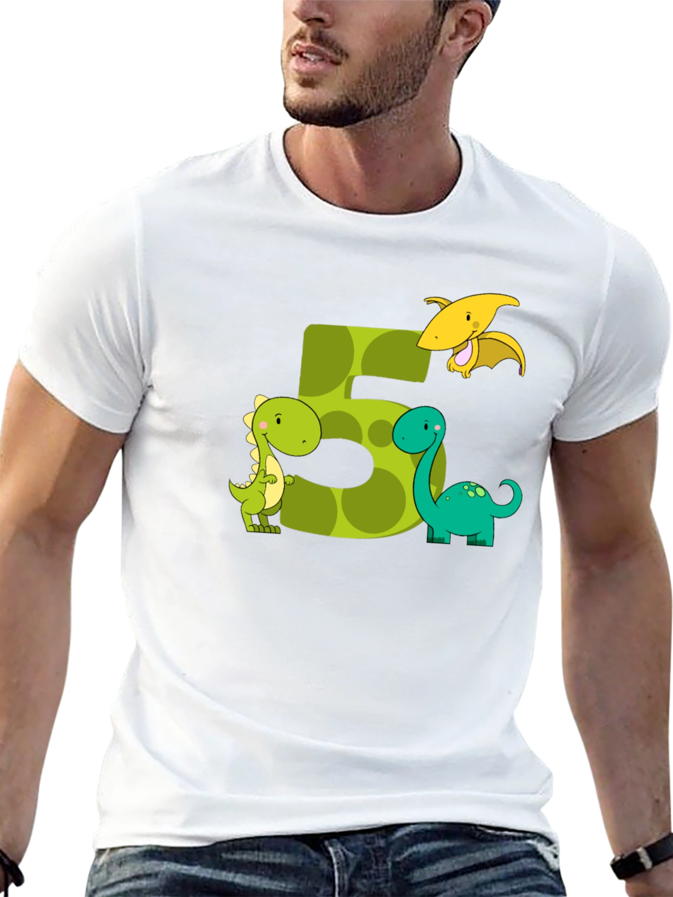 Dinosaur Birthday Number 5 T-Shirt