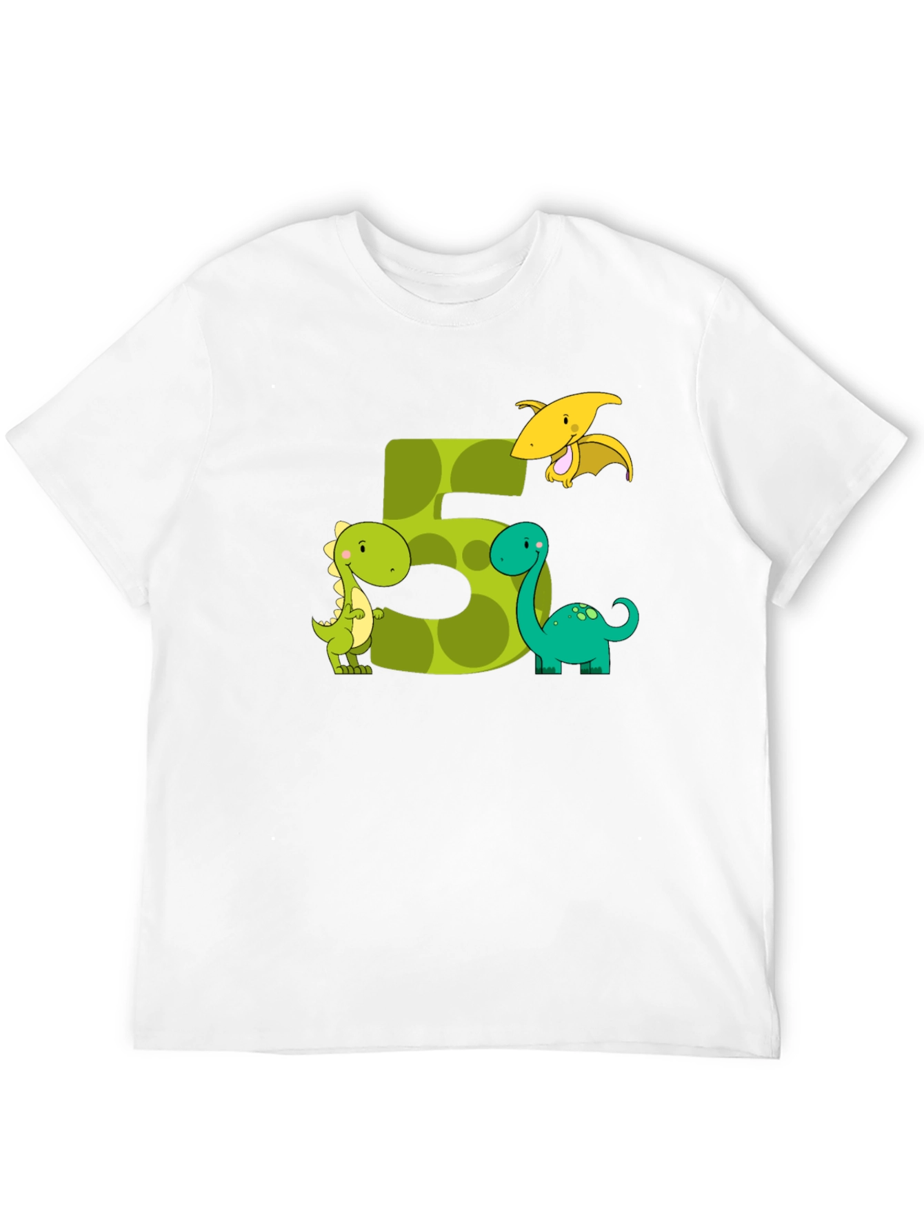 Dinosaur Birthday Number 5 T-Shirt