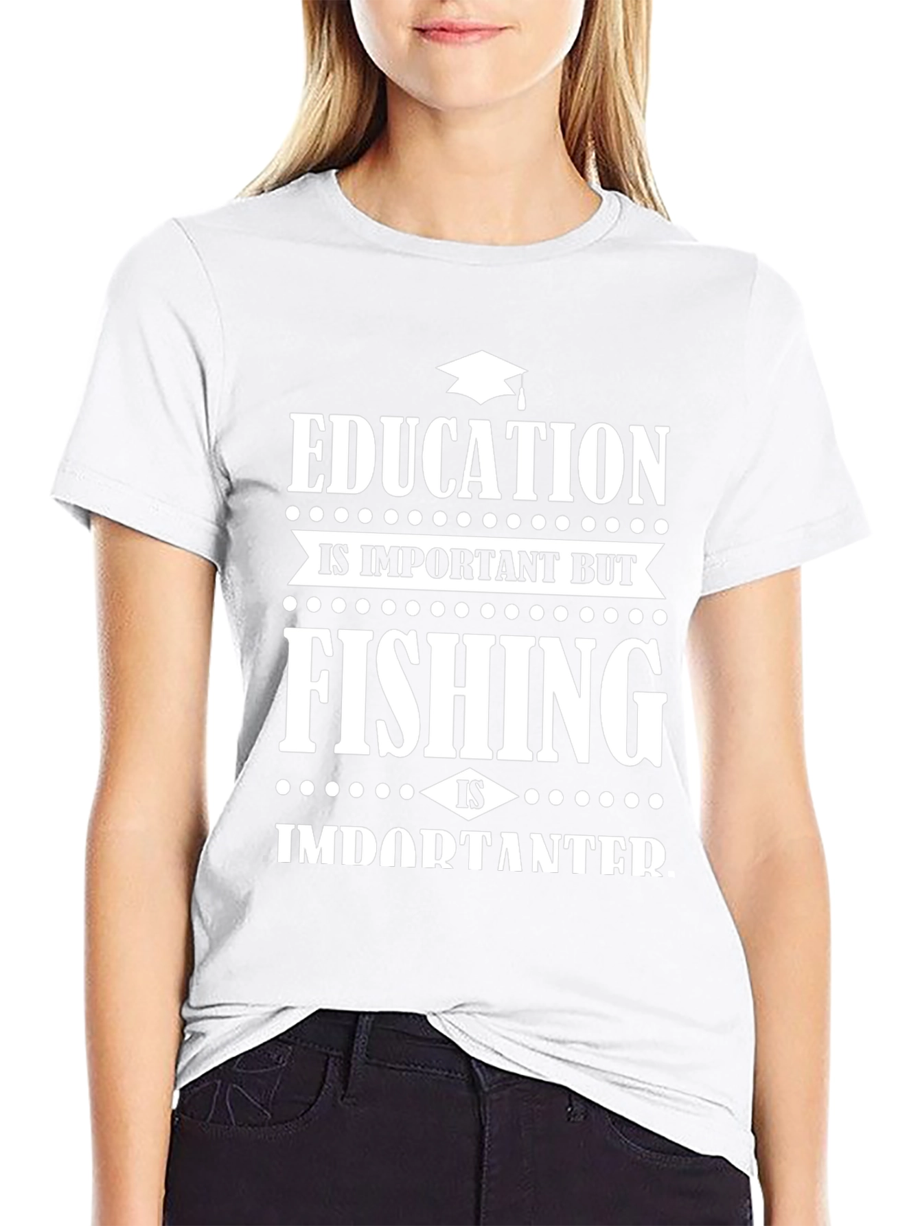 Funny Fishing T-Shirt - Education is Important But...