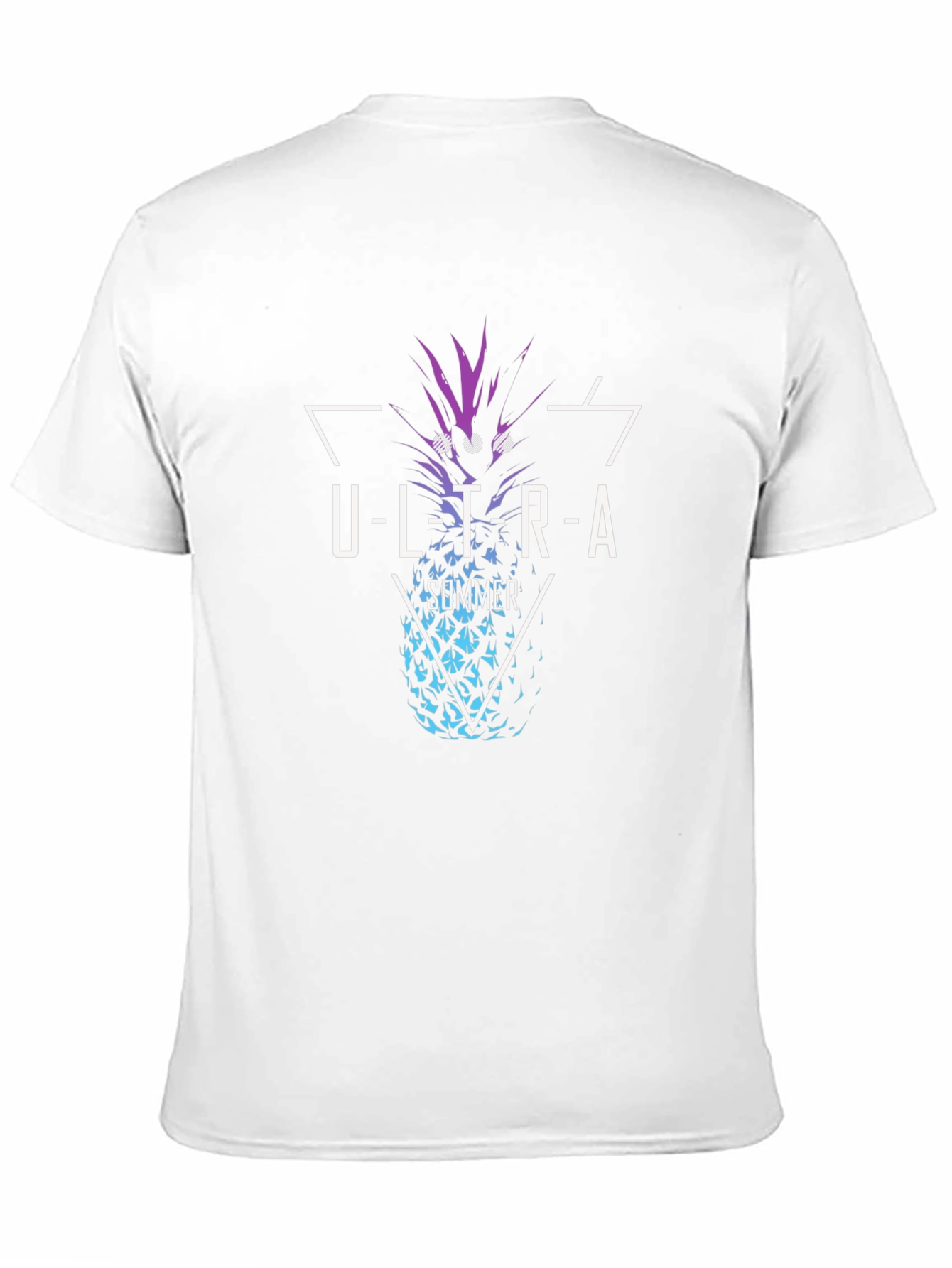 Ultra Summer Pineapple Graphic Tee - Stylish Black T-Shirt