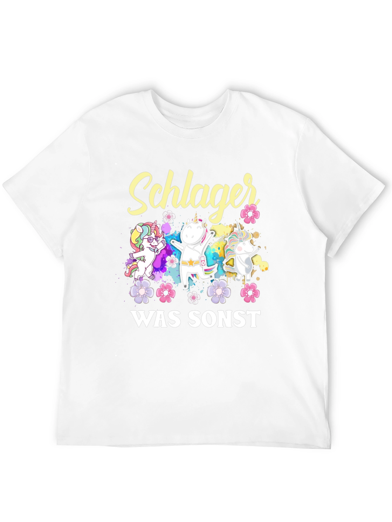 Schlager Was Sonst Unicorn T-Shirt