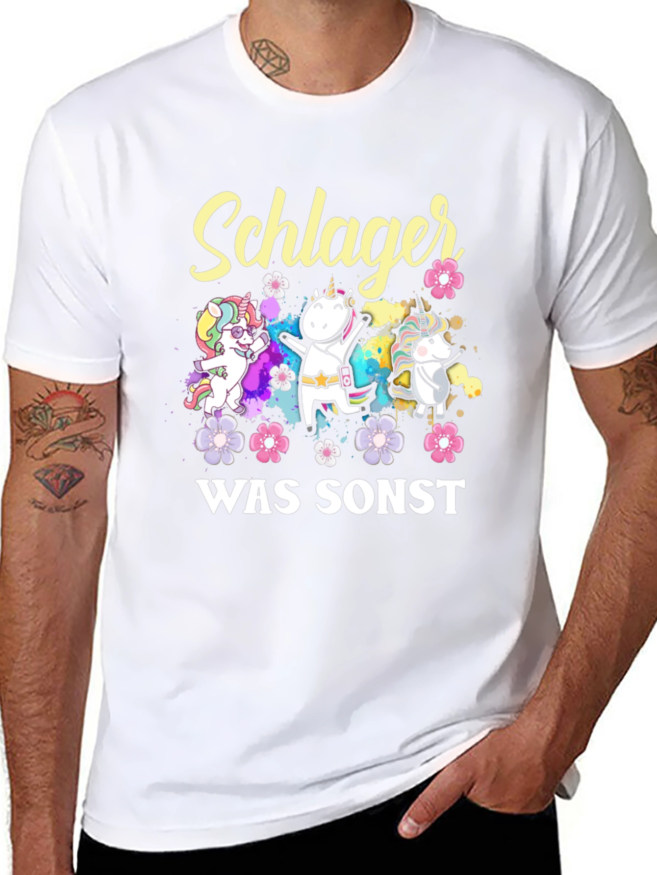 Schlager Was Sonst Unicorn T-Shirt