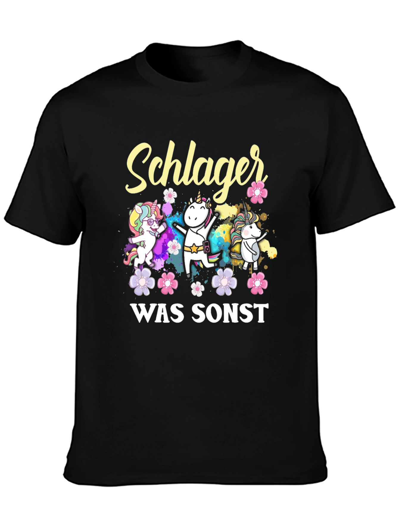 Schlager Was Sonst Unicorn T-Shirt