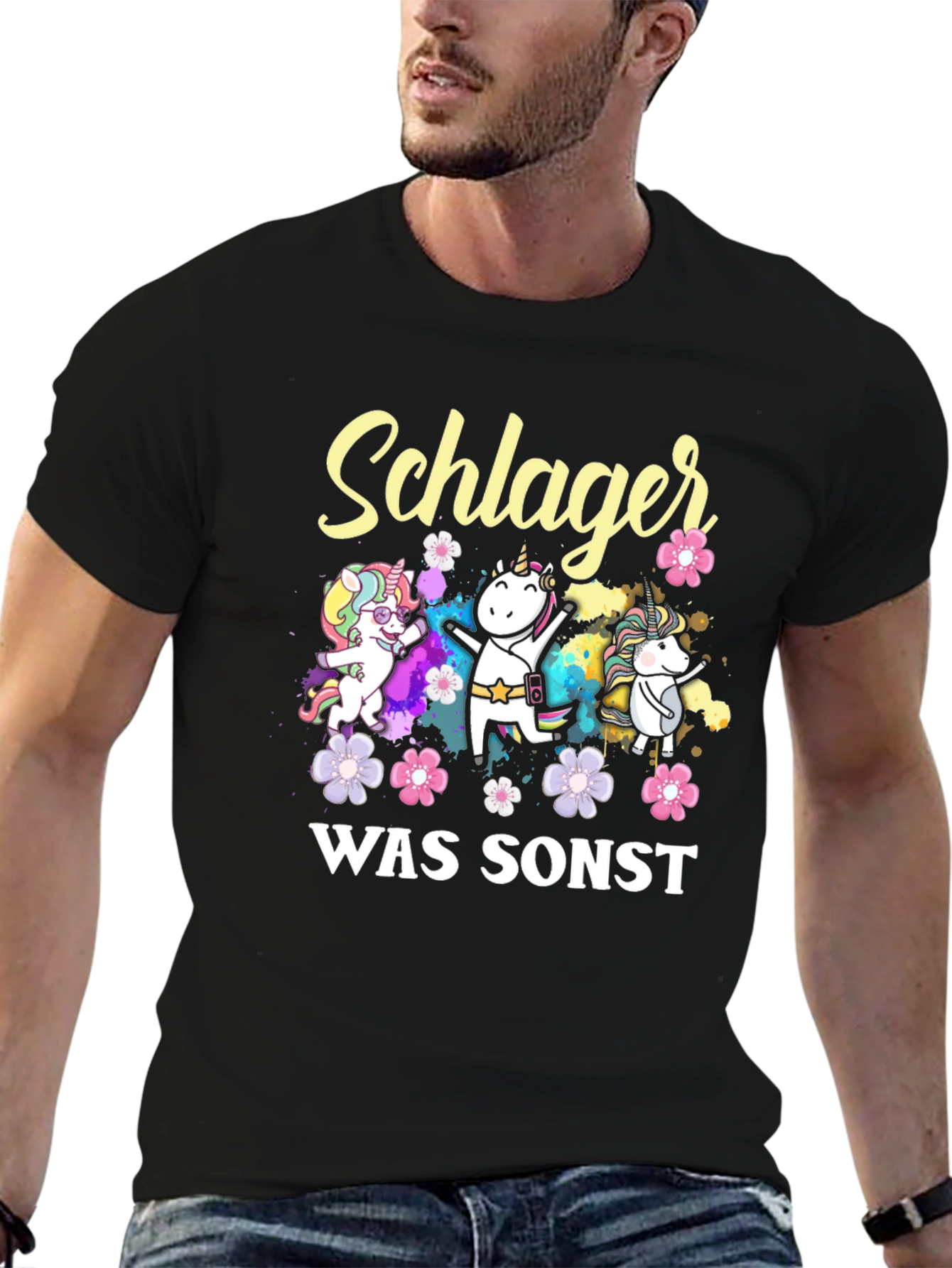 Schlager Was Sonst Unicorn T-Shirt