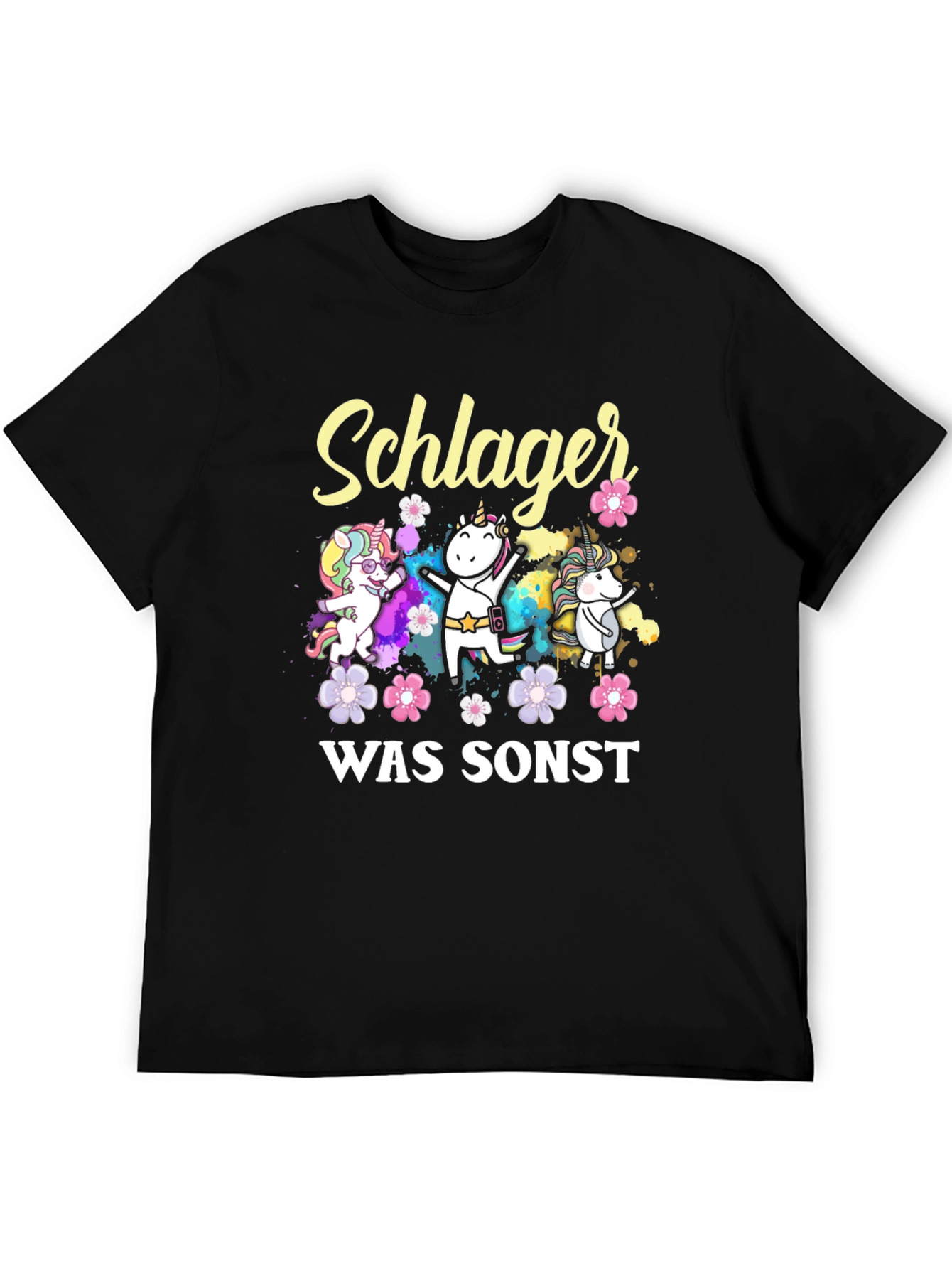 Schlager Was Sonst Unicorn T-Shirt