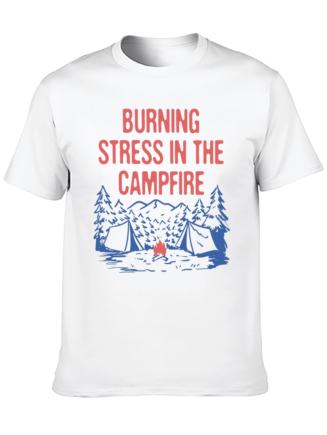 Burning Stress Campfire Graphic Tee