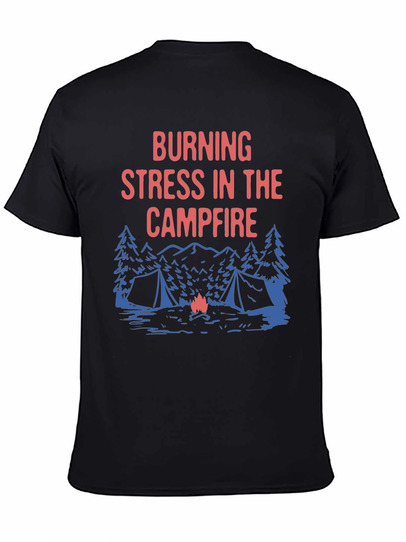 Burning Stress Campfire Graphic Tee