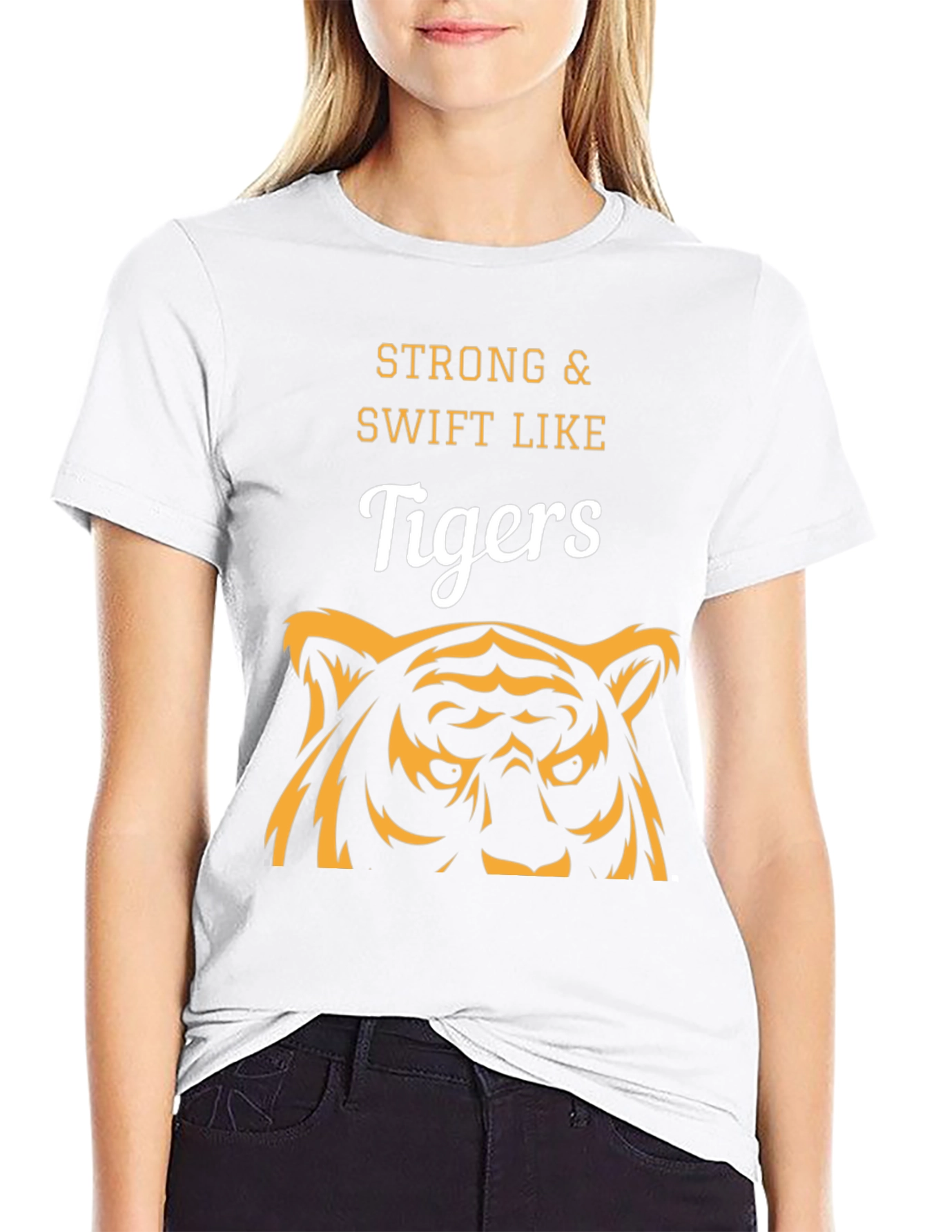 Strong & Swift Like Tigers Graphic T-Shirt