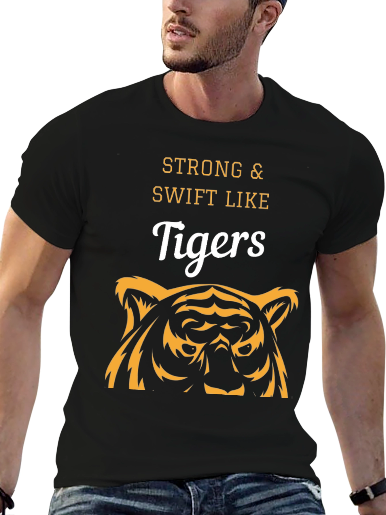 Strong & Swift Like Tigers Graphic T-Shirt