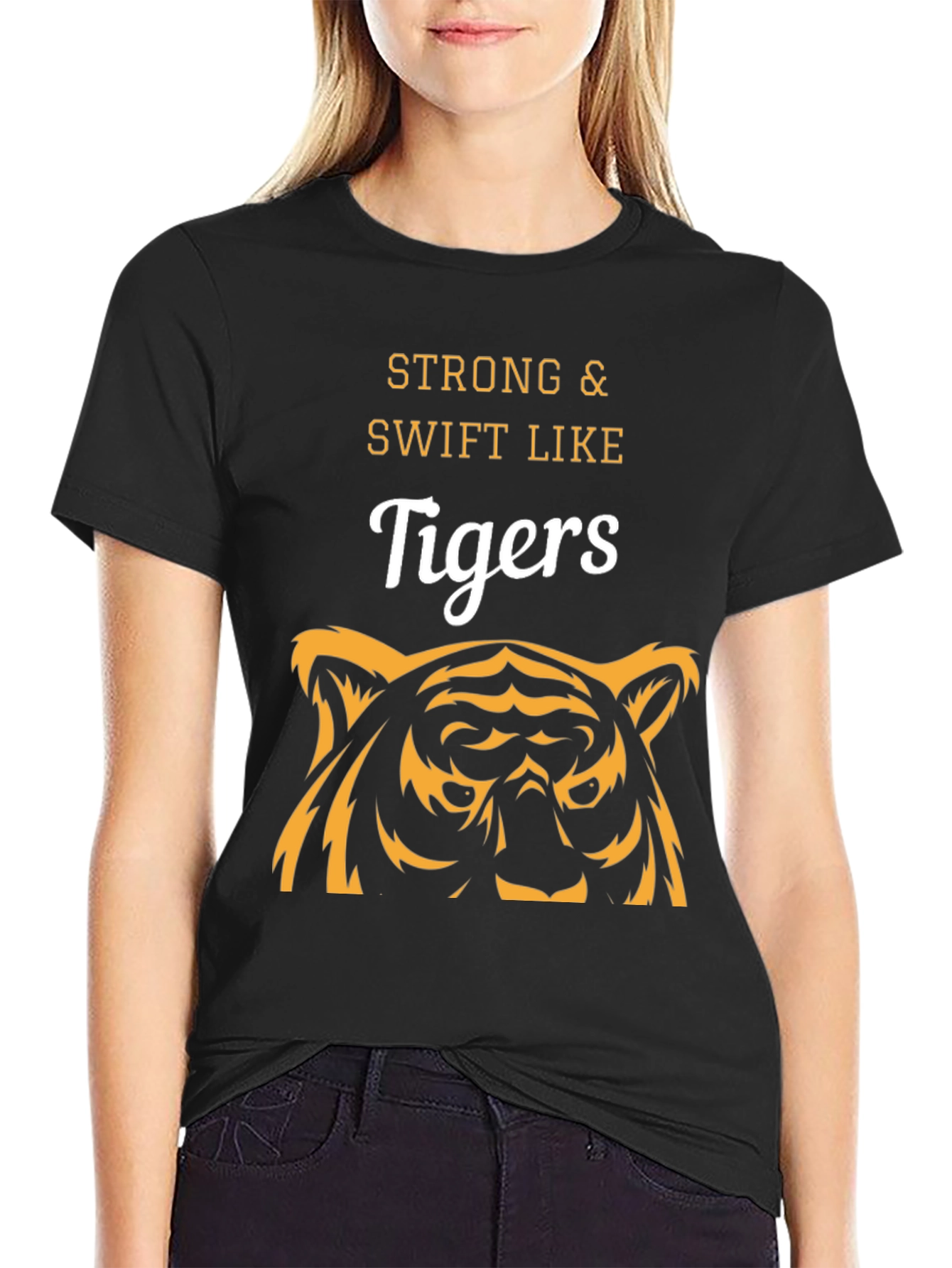 Strong & Swift Like Tigers Graphic T-Shirt