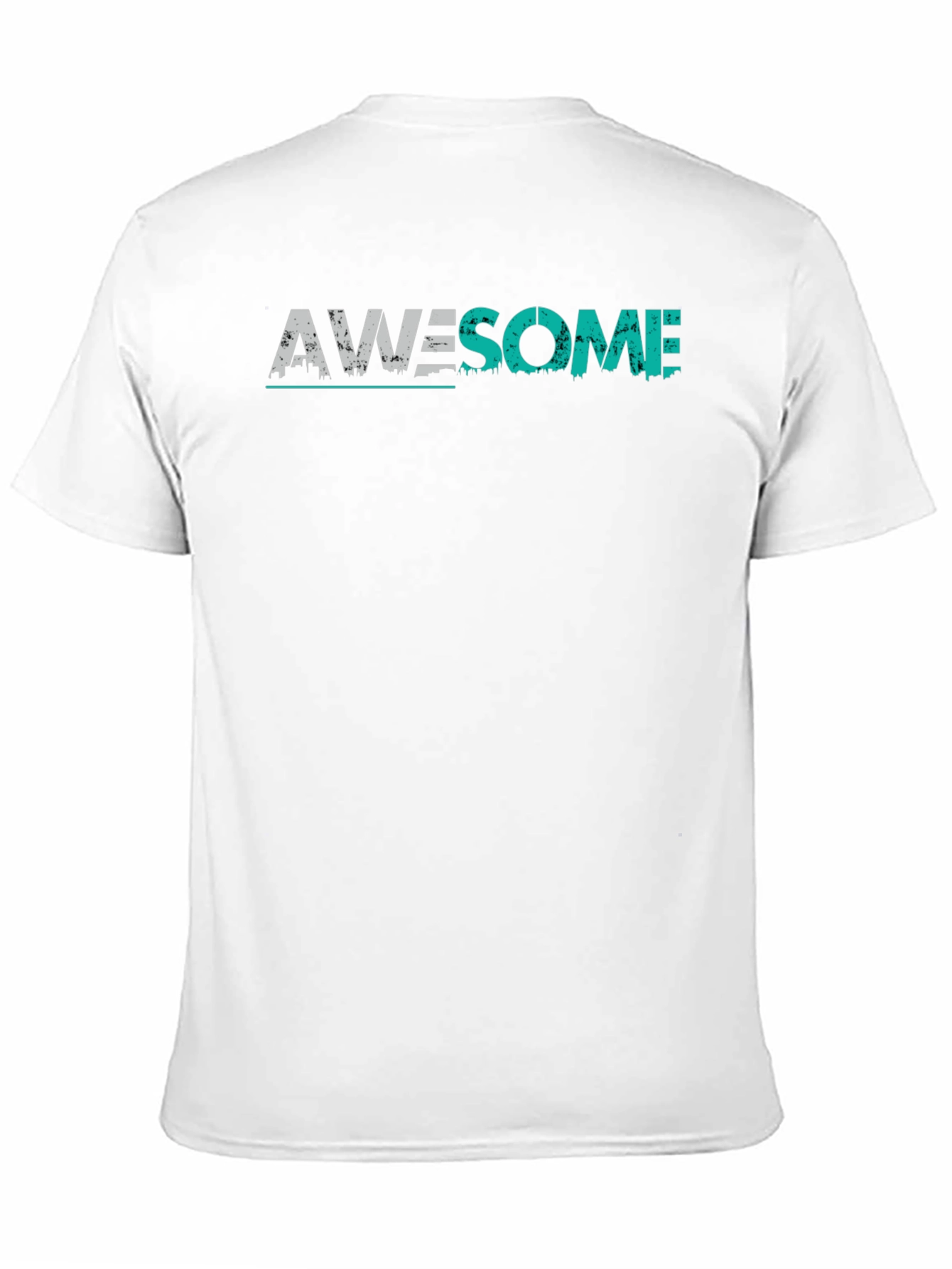 Awesome Graphic Print Black T-Shirt