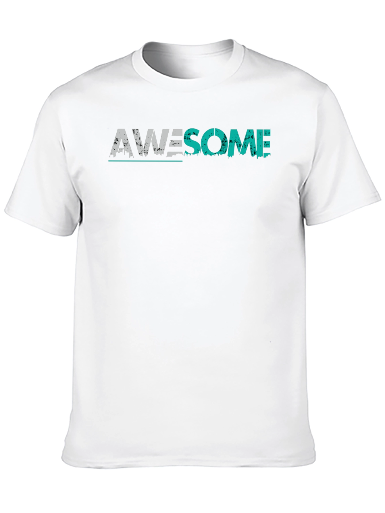 Awesome Graphic Print Black T-Shirt