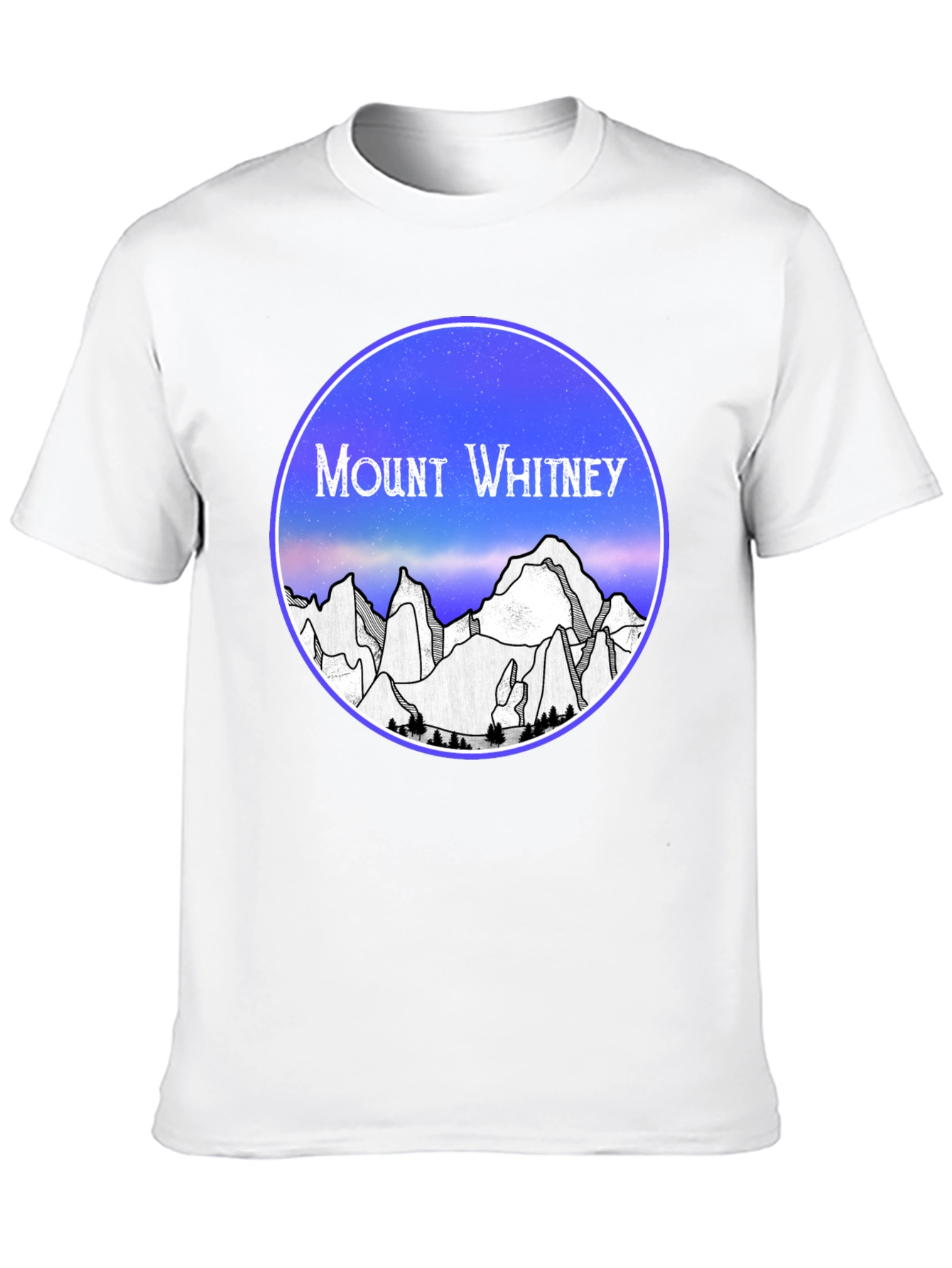Mount Whitney T-Shirt - Black Cotton Graphic Tee