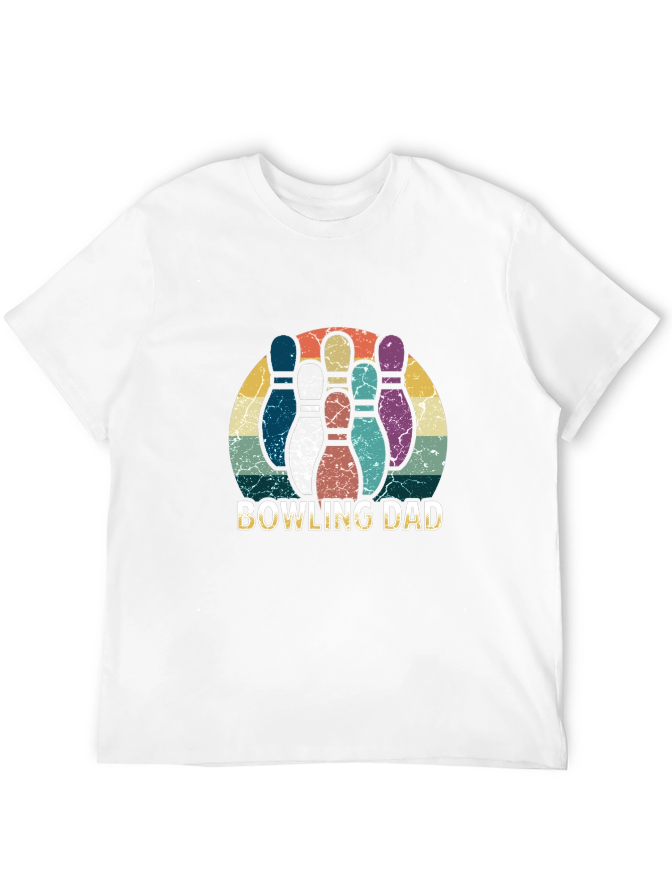 Bowling Dad Graphic Tee - Retro Style