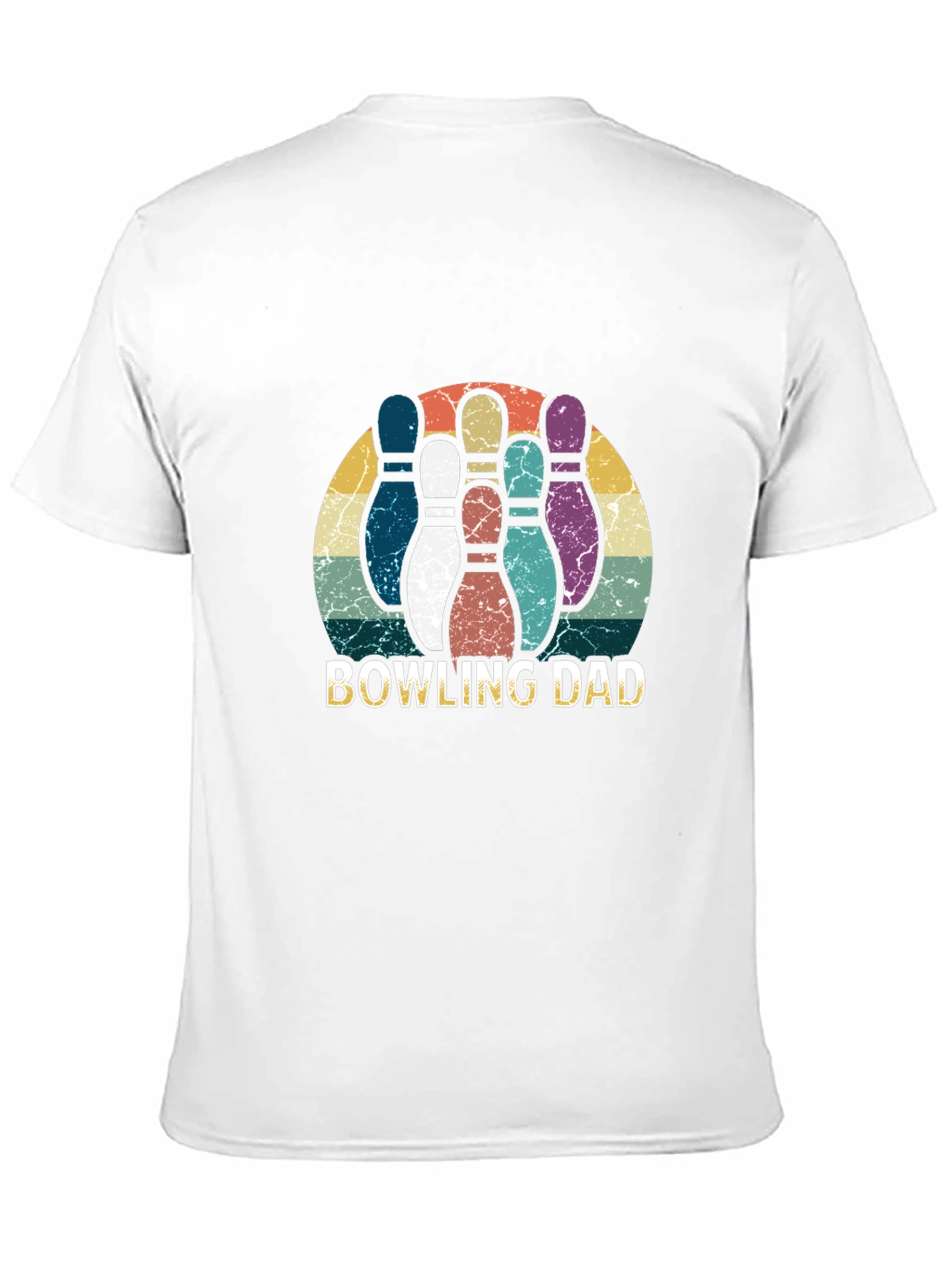 Bowling Dad Graphic Tee - Retro Style