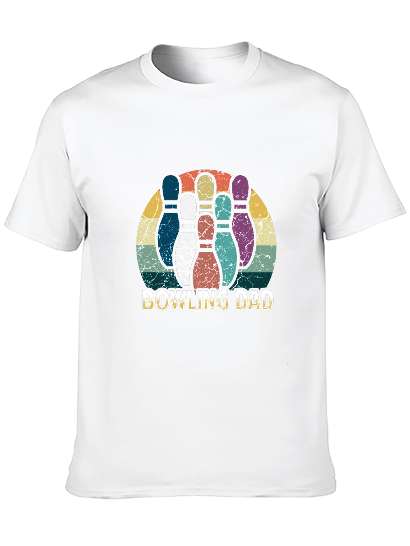 Bowling Dad Graphic Tee - Retro Style