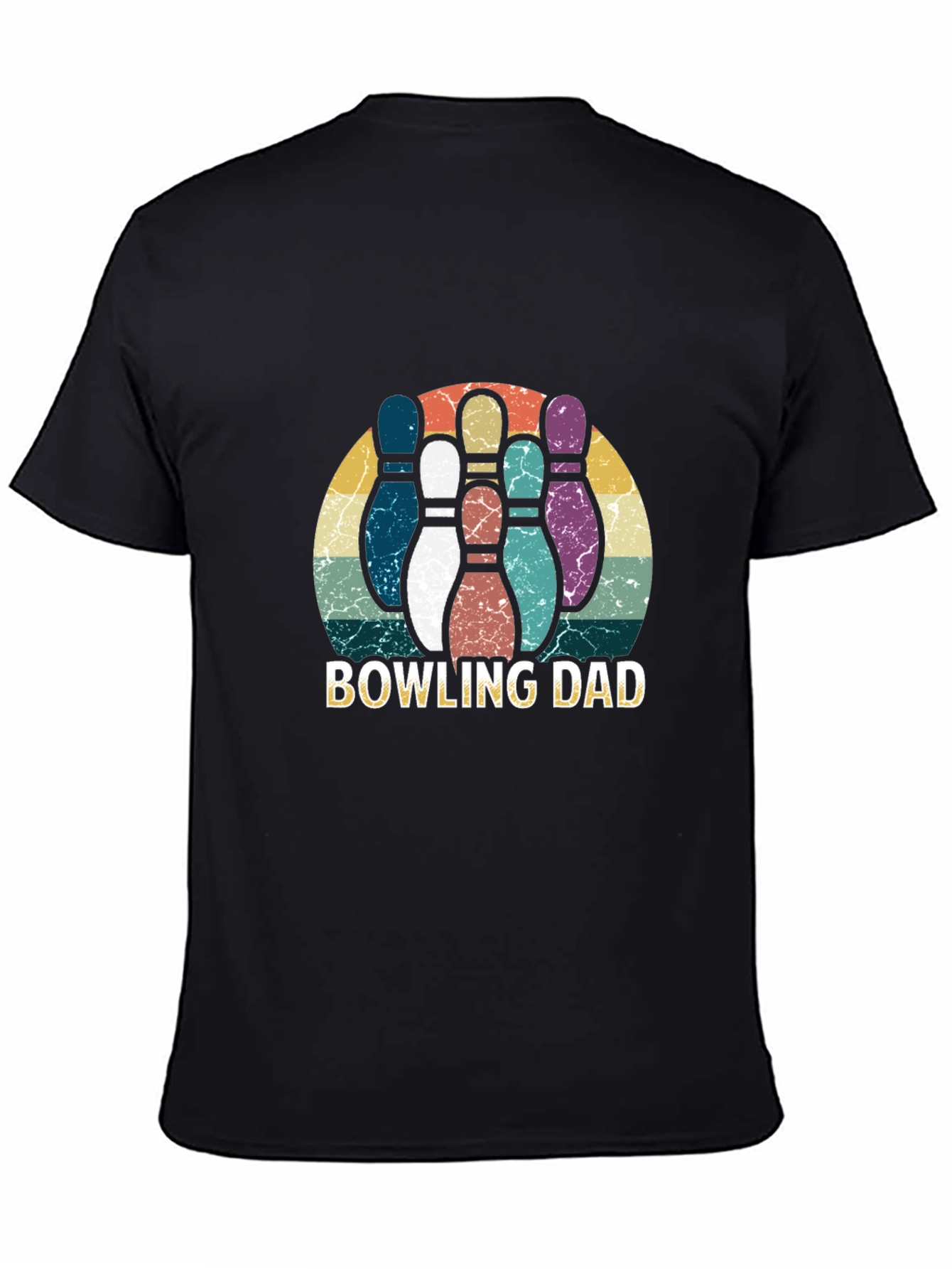 Bowling Dad Graphic Tee - Retro Style