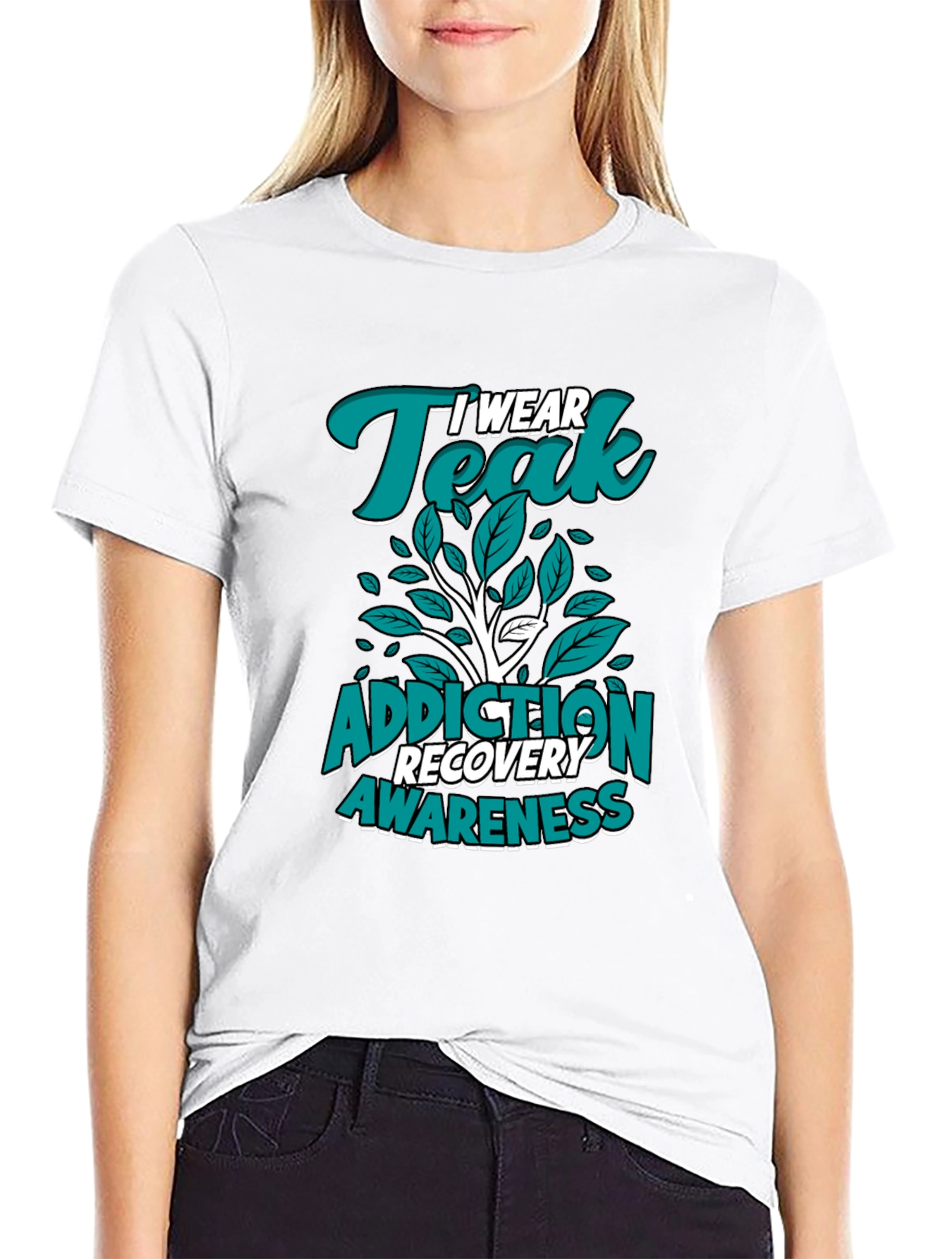 Teal Addiction Recovery Awareness T-Shirt