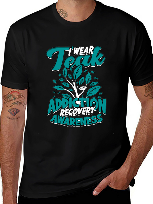 Teal Addiction Recovery Awareness T-Shirt