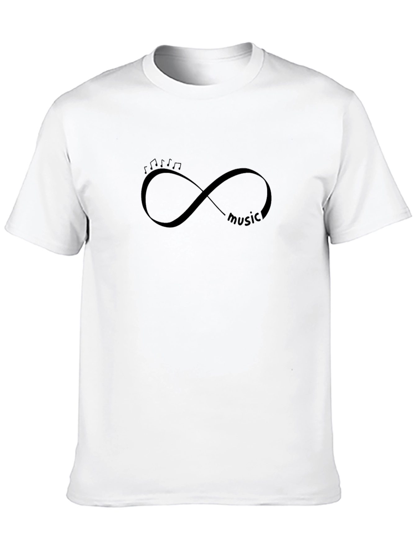 Music Infinity Symbol Black T-Shirt
